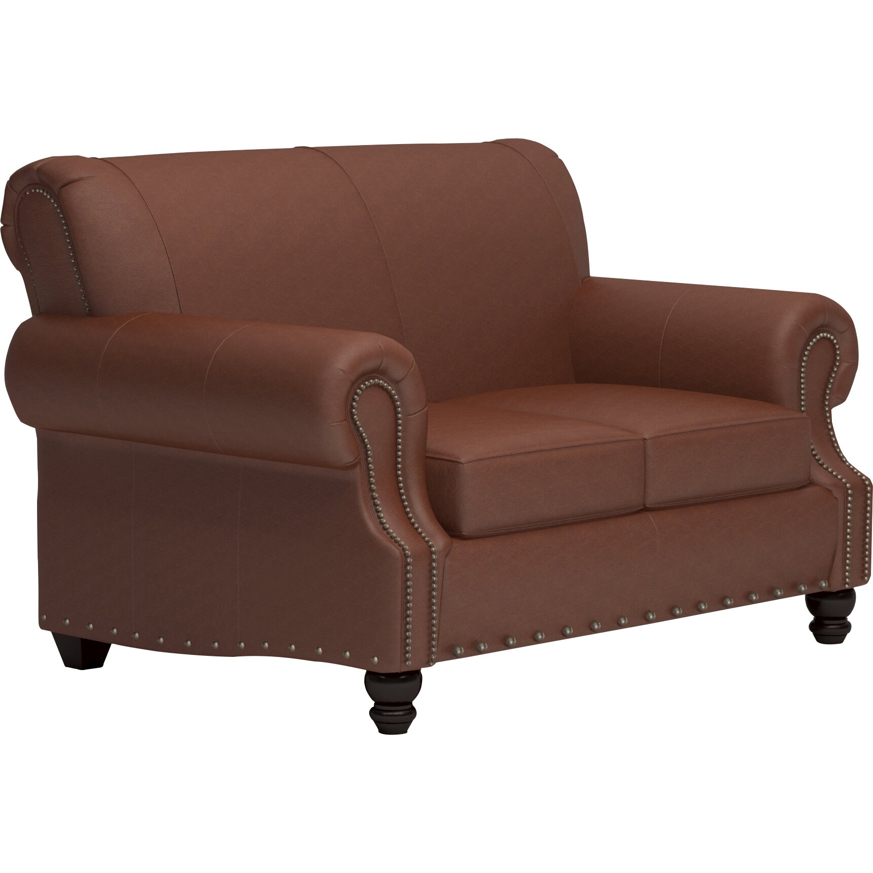 Birch Lane Landry Leather Loveseat & Reviews Wayfair