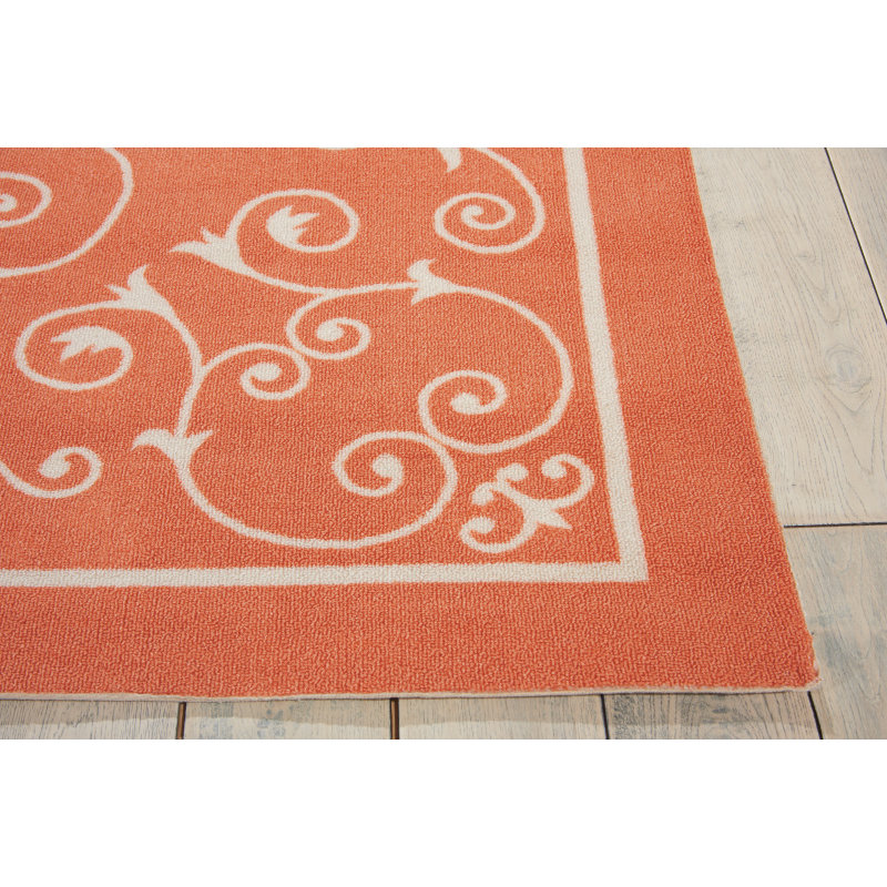 Birch Lane Oscar Orange Indoor/Outdoor Area Rug & Reviews Wayfair