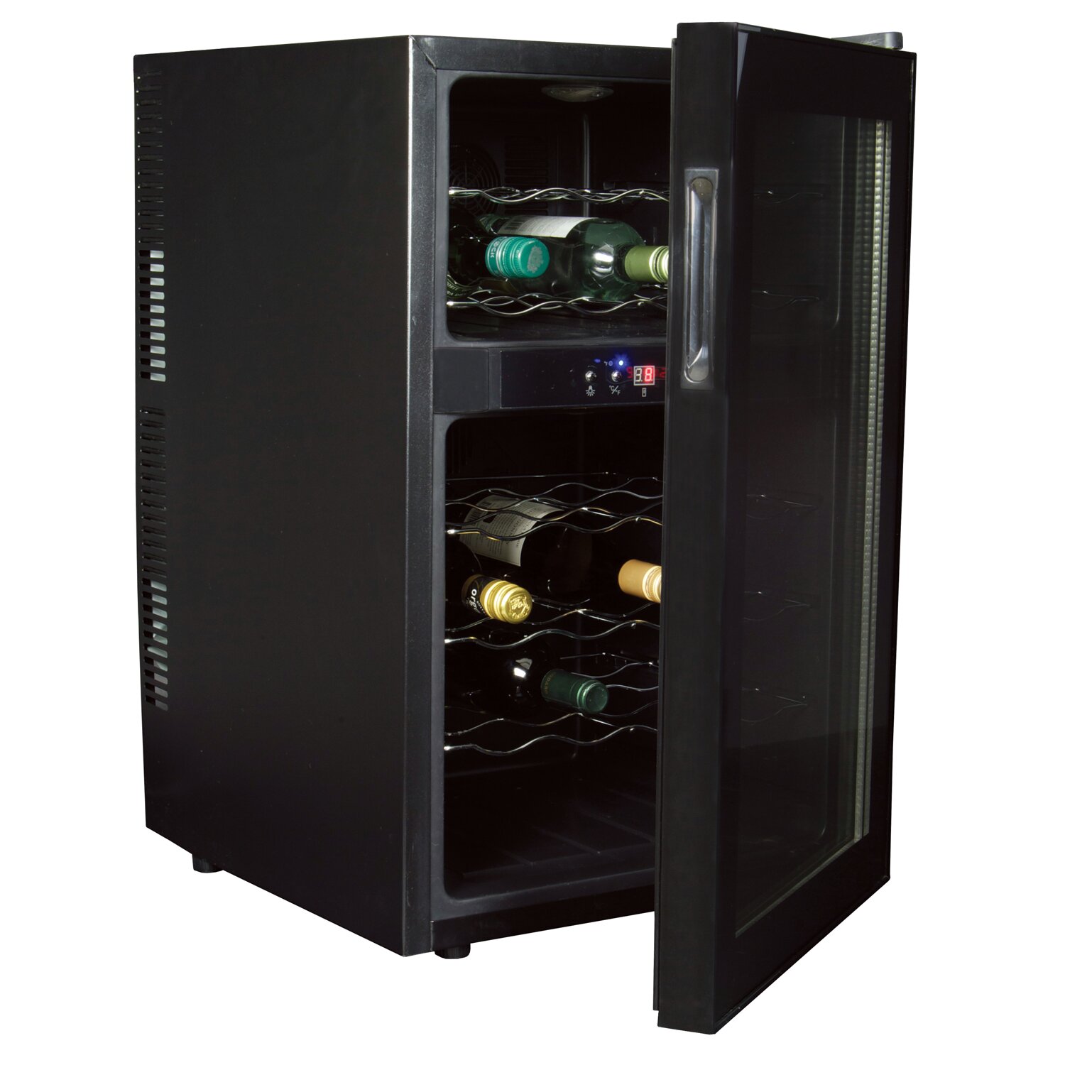 Koolatron Koolatron 24 Bottle Dual Zone Freestanding Wine Refrigerator 