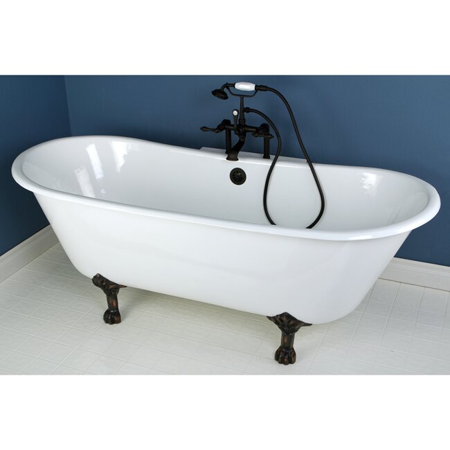 Kingston Brass Aqua Eden Soaking Bathtub &amp; Reviews | Wayfair