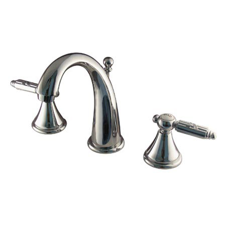 Kingston Brass Georgian Double Handle Widespread Bathroom Faucet with ...