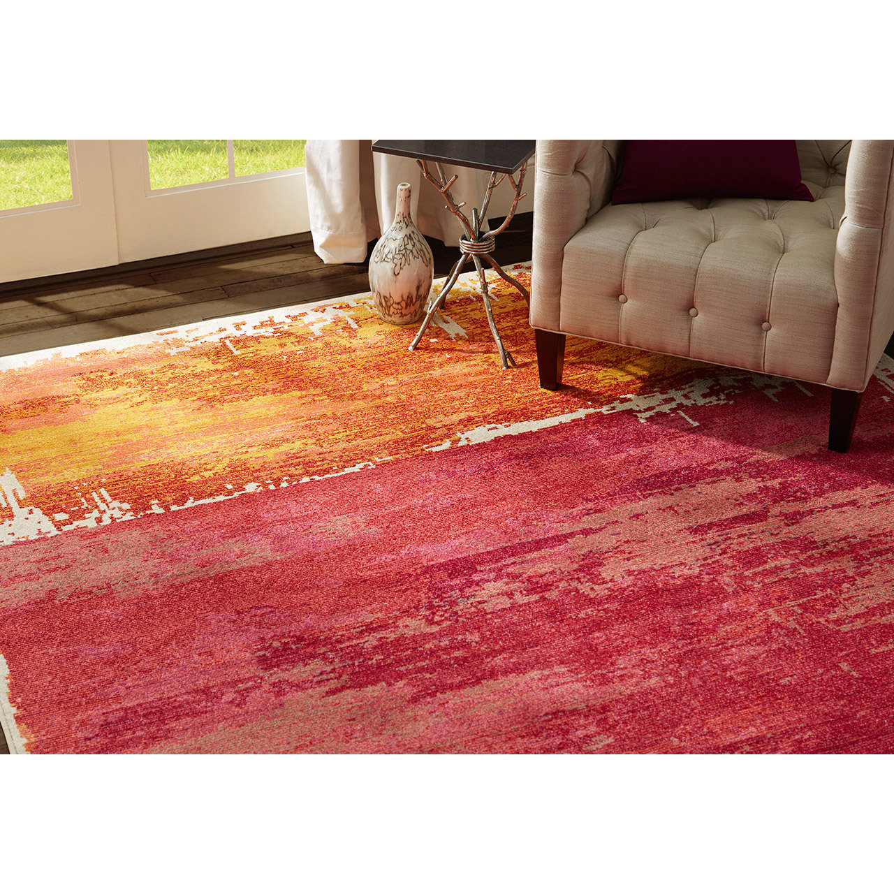 Pantone Universe Expressions Abstract Red Area Rug & Reviews Wayfair