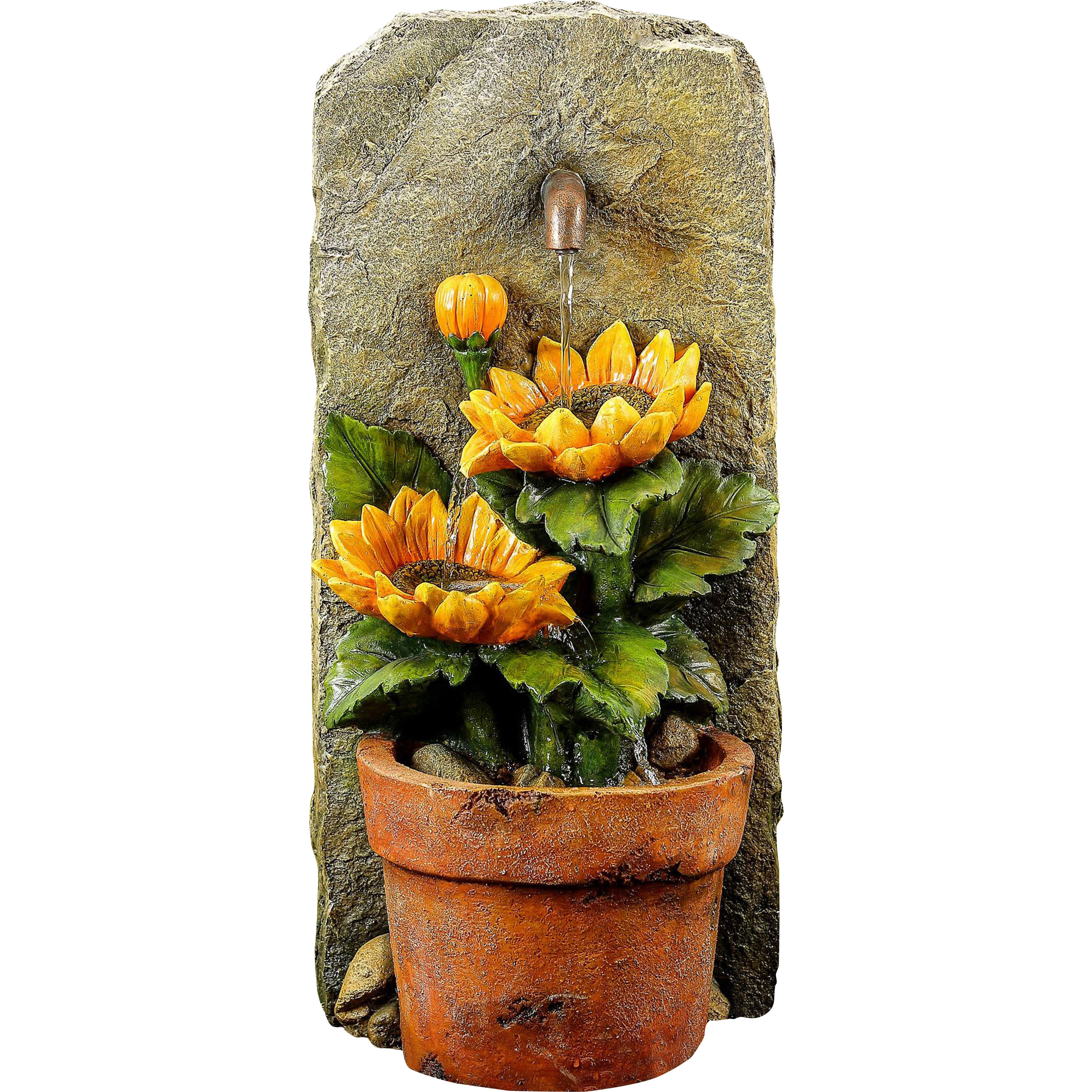 Jeco Inc. Polyresin and Fiberglass Sunflower Water Fountain Wayfair