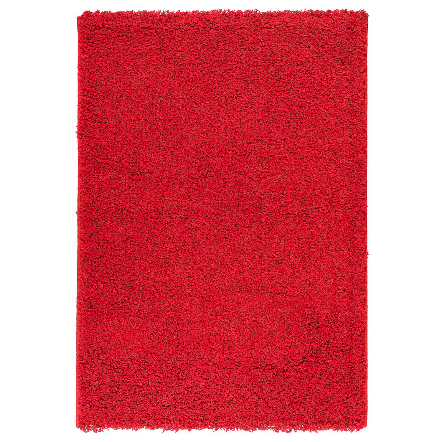 Ottomanson Ultimate Shaggy Red Solid Area Rug & Reviews Wayfair