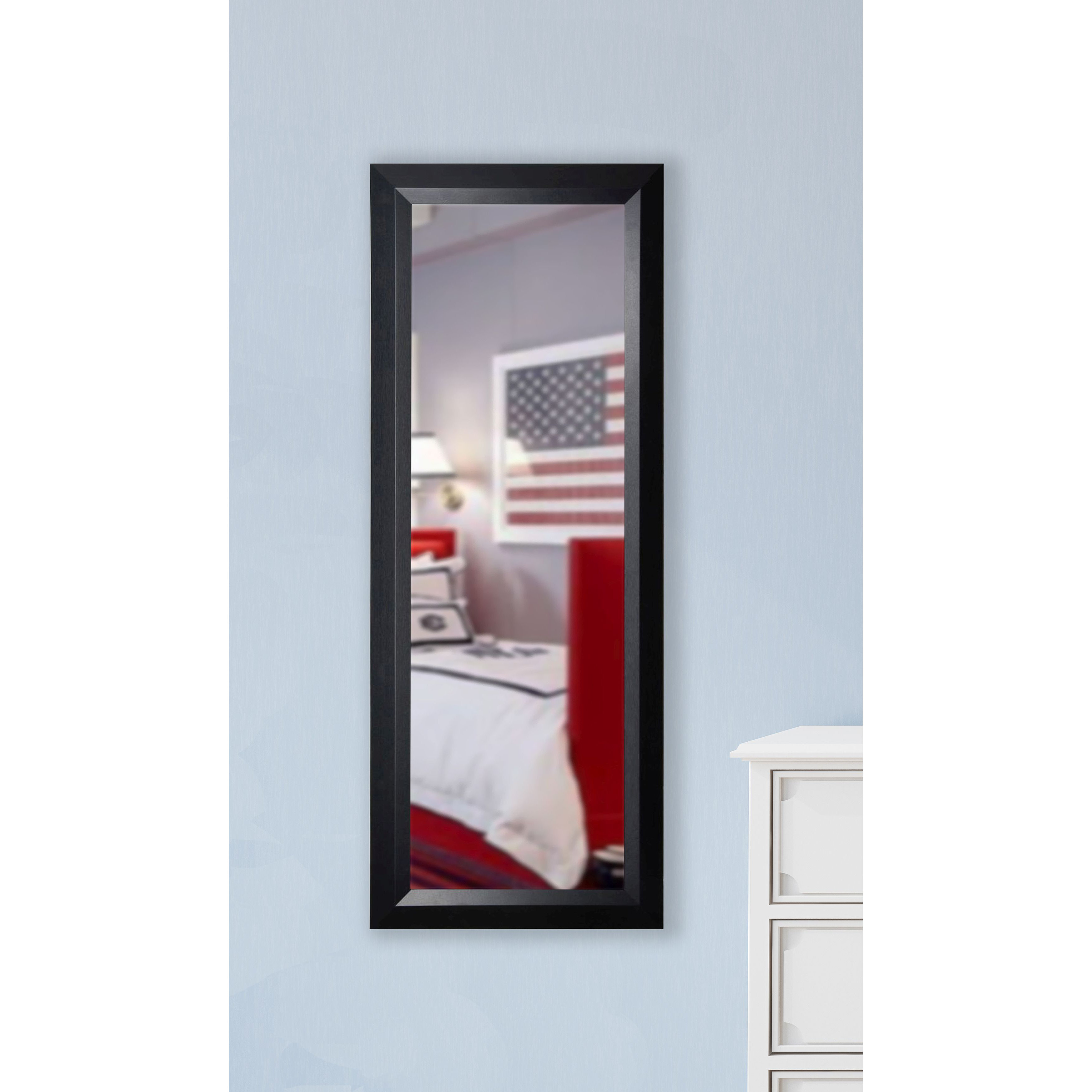 Rayne Mirrors Ava Popular Black Slant Full Length Body Mirror & Reviews