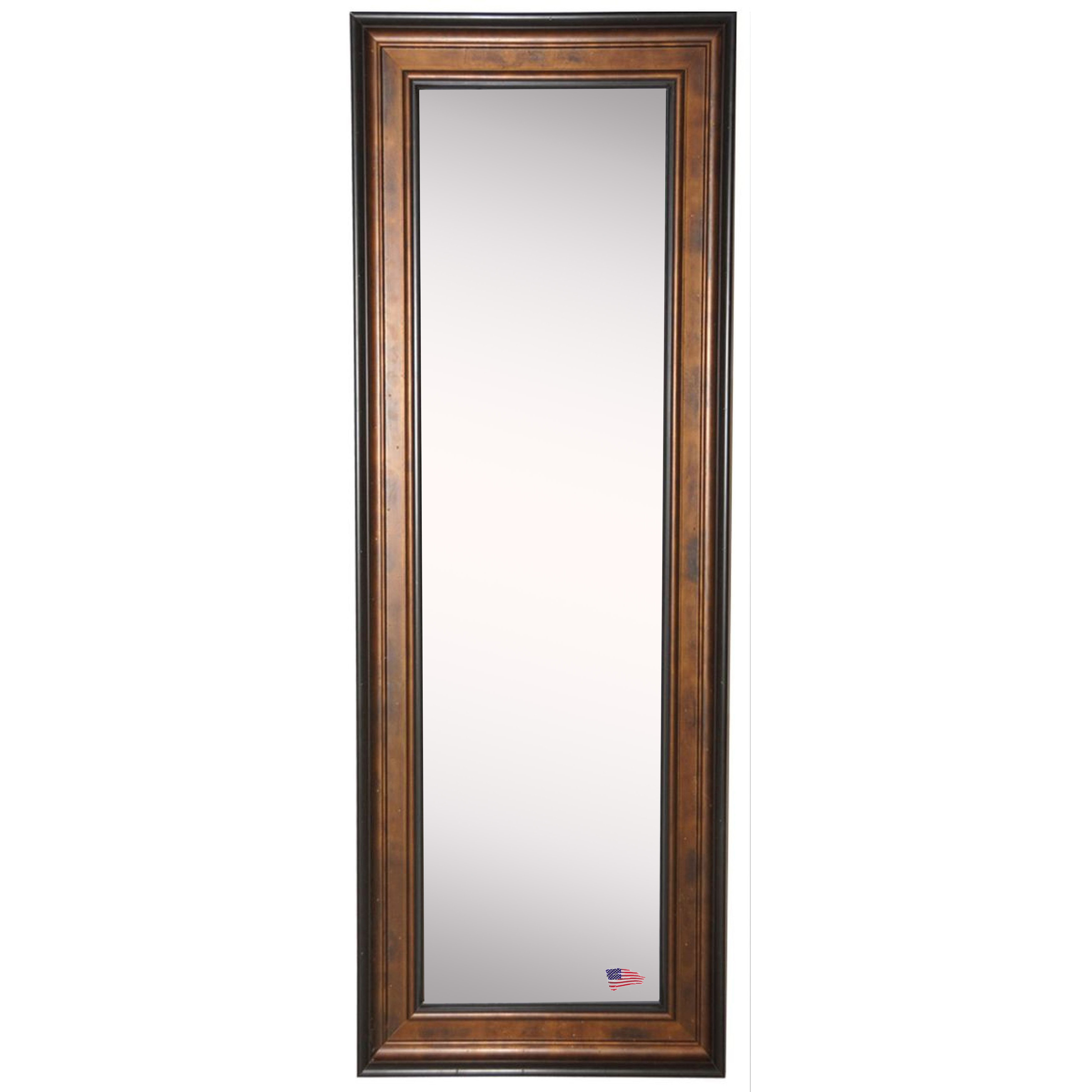 Rayne Mirrors Ava Wooden Bronze and Black Tall Body Mirror V015TS V015TM