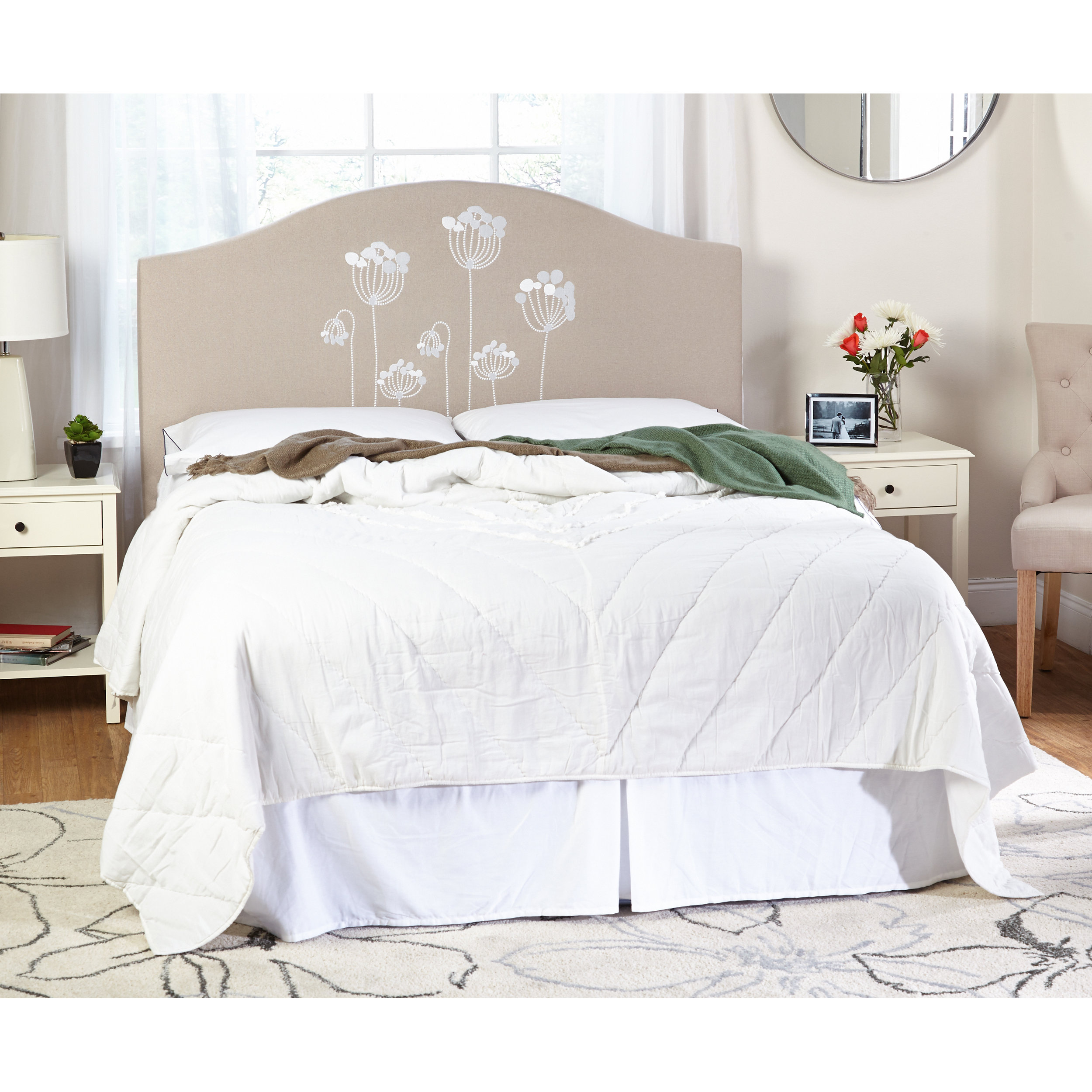 TMS Queen Upholstered Headboard & Reviews Wayfair