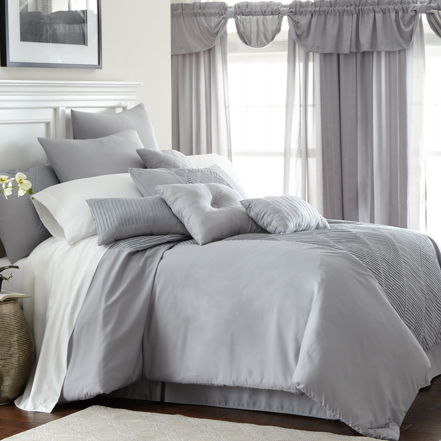 House of Hampton Chromium 24 Piece Comforter Set & Reviews Wayfair
