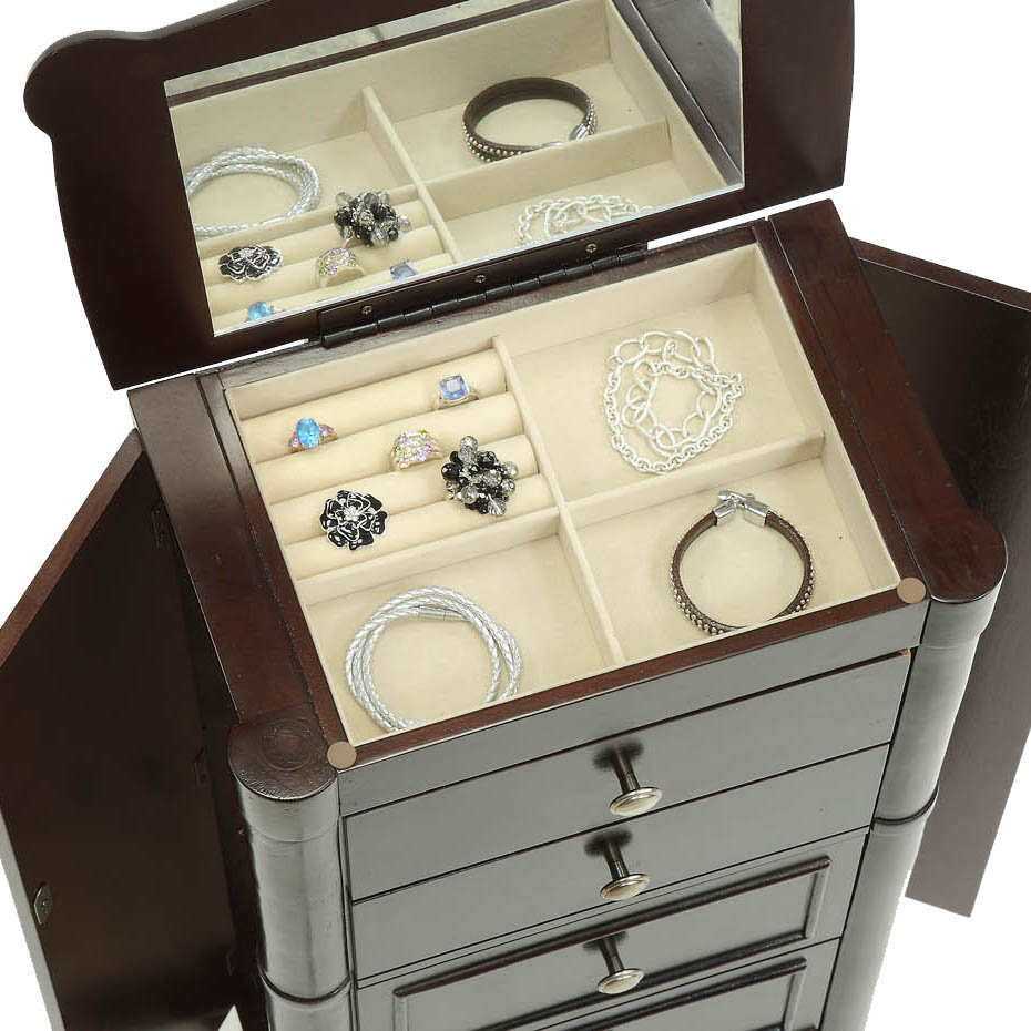 Hives & Honey Ella Jewelry Armoire with Mirror & Reviews Wayfair