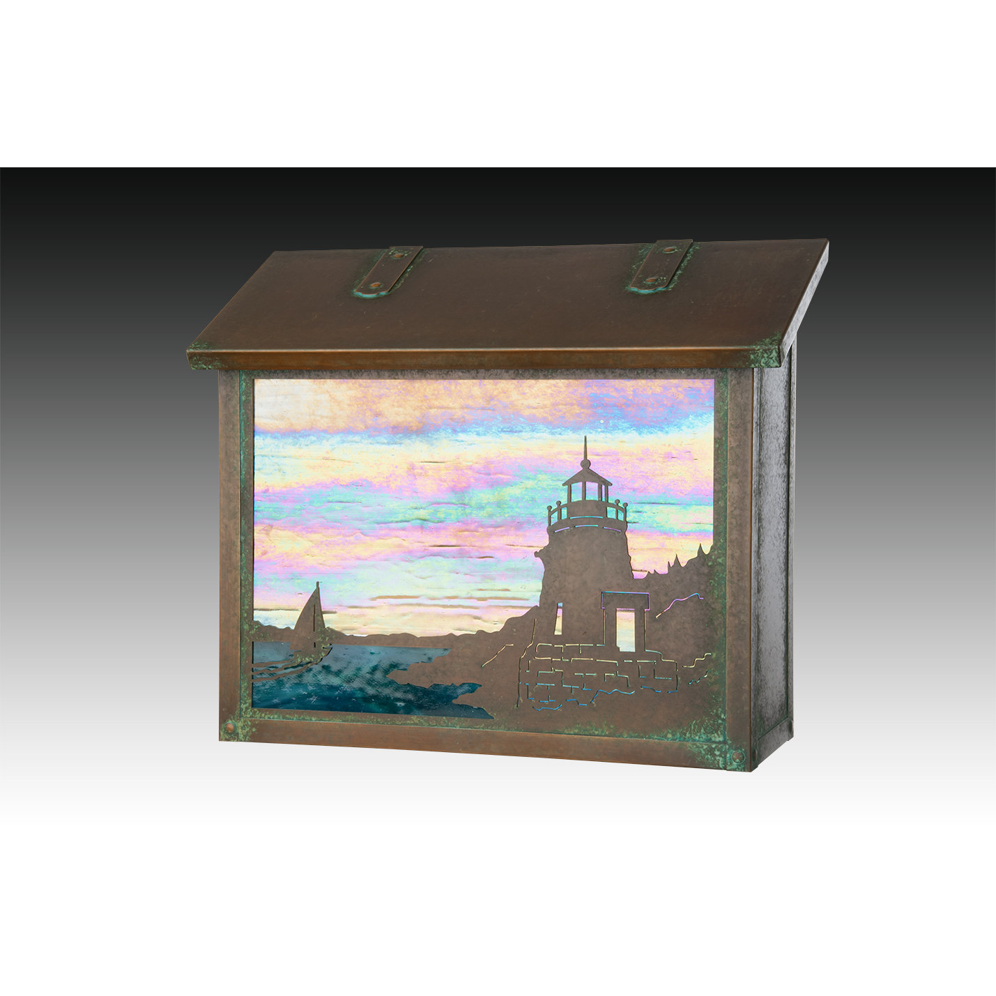 America's Finest Mailboxes Coastal Cottage Wall Mounted Mailbox with