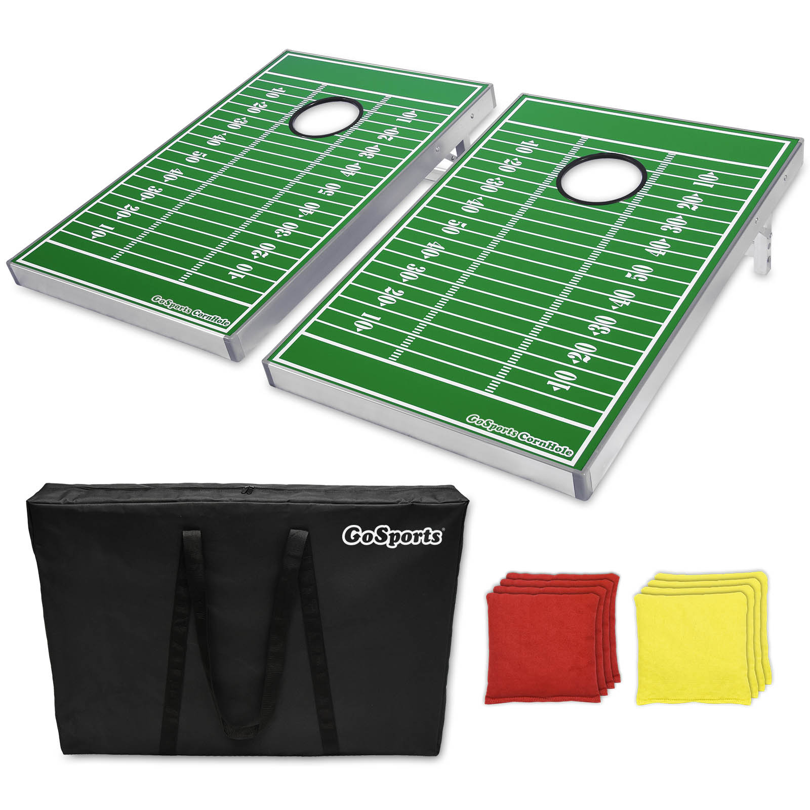 GoSports Football Edition CornHole Bean Bag Toss Game Set & Reviews