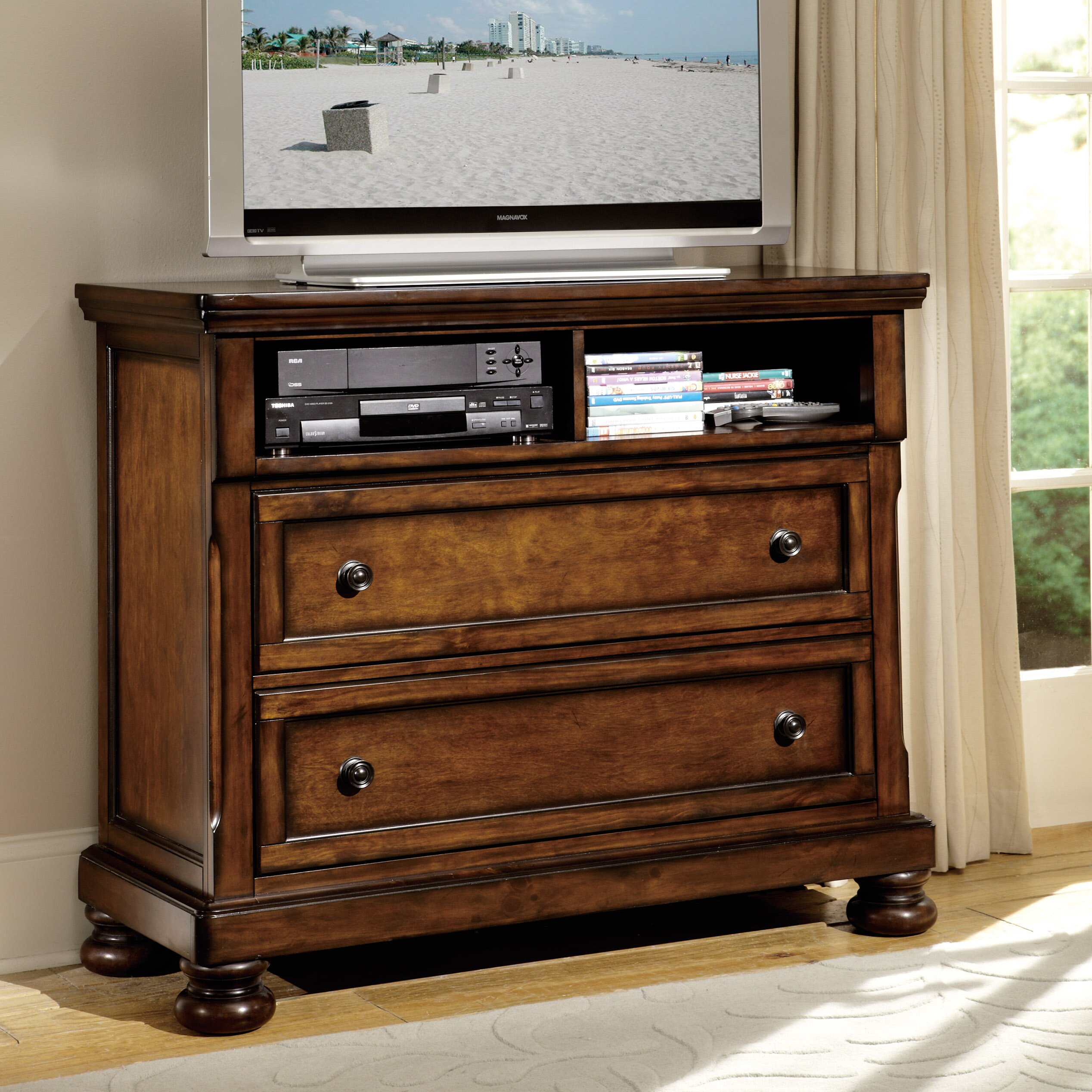 Woodhaven Hill Cumberland 2 Drawer Media Chest & Reviews Wayfair