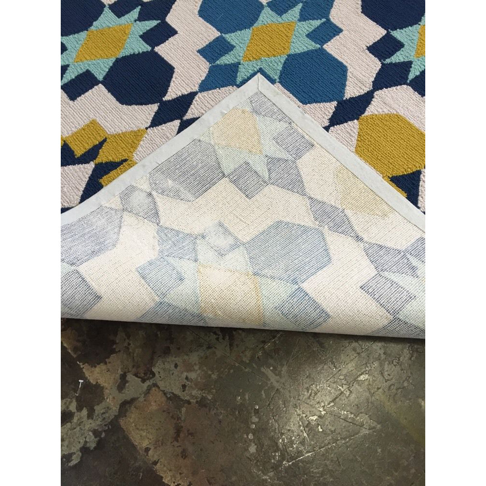 Rug Factory Plus Vivid Blue/Yellow Indoor/Outdoor Area Rug Wayfair