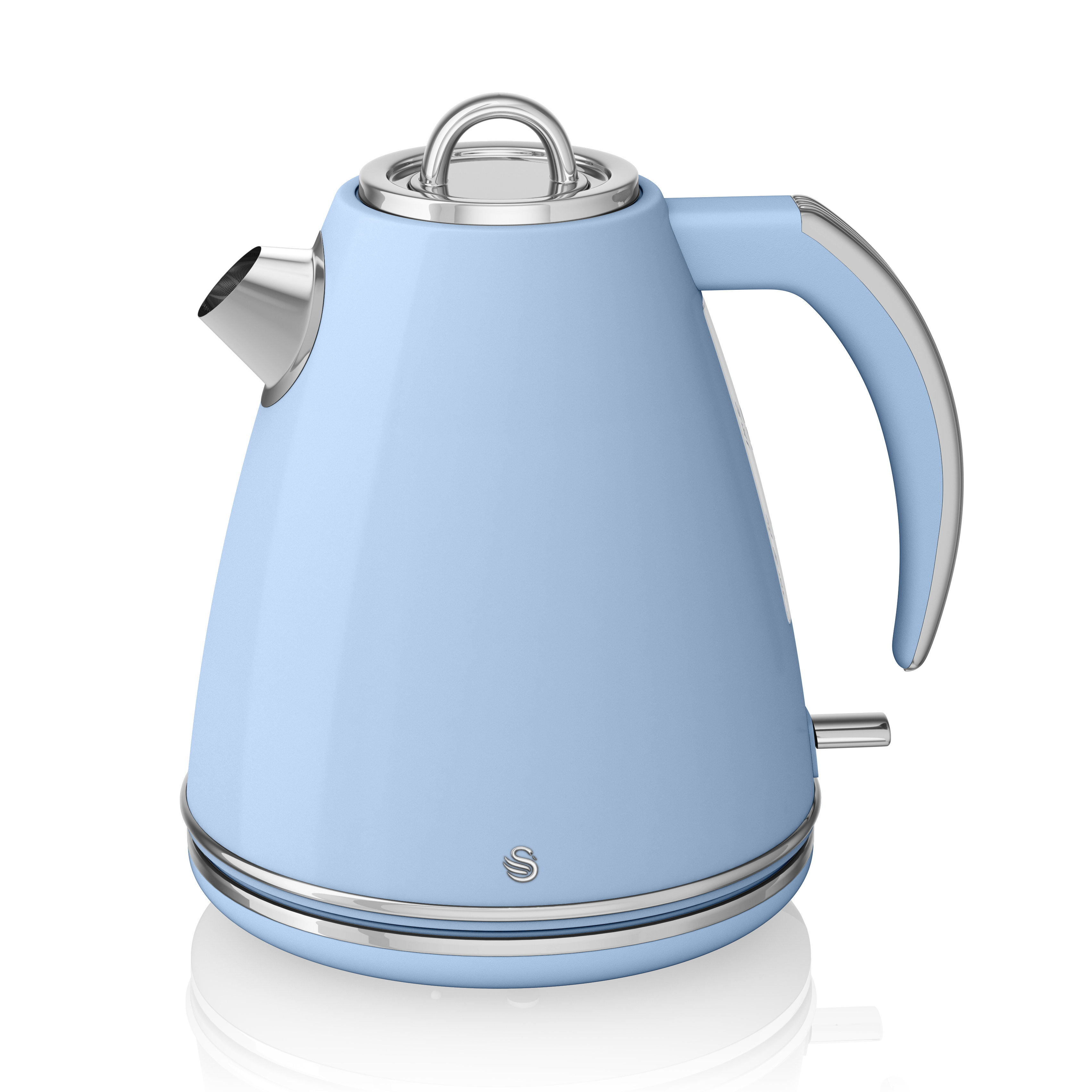 Swan Retro 1.5L Stainless Steel Cordless Kettle in Black & Reviews