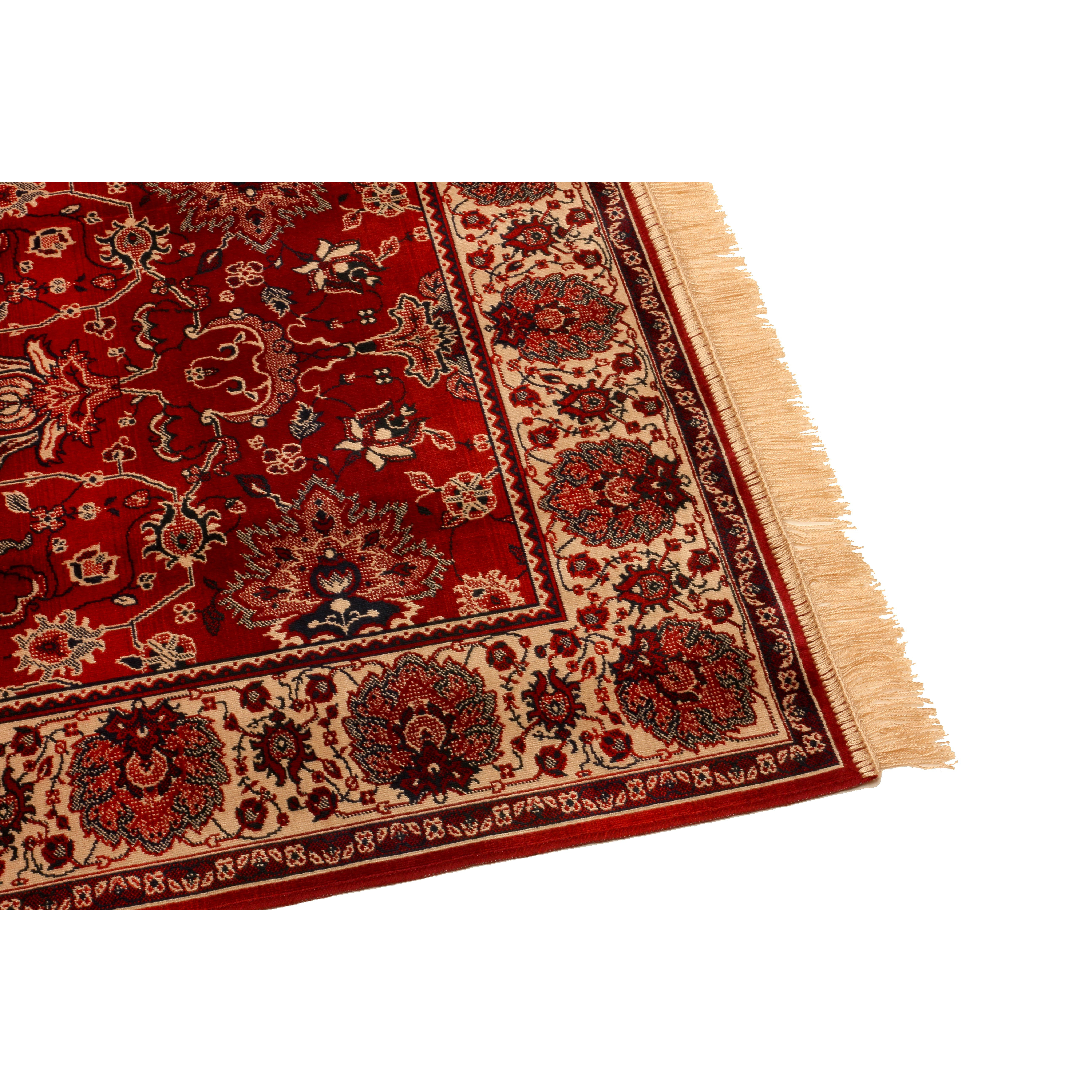 Barefoot Artsilk Rugs Indian Agra HandWoven Red Area Rug & Reviews
