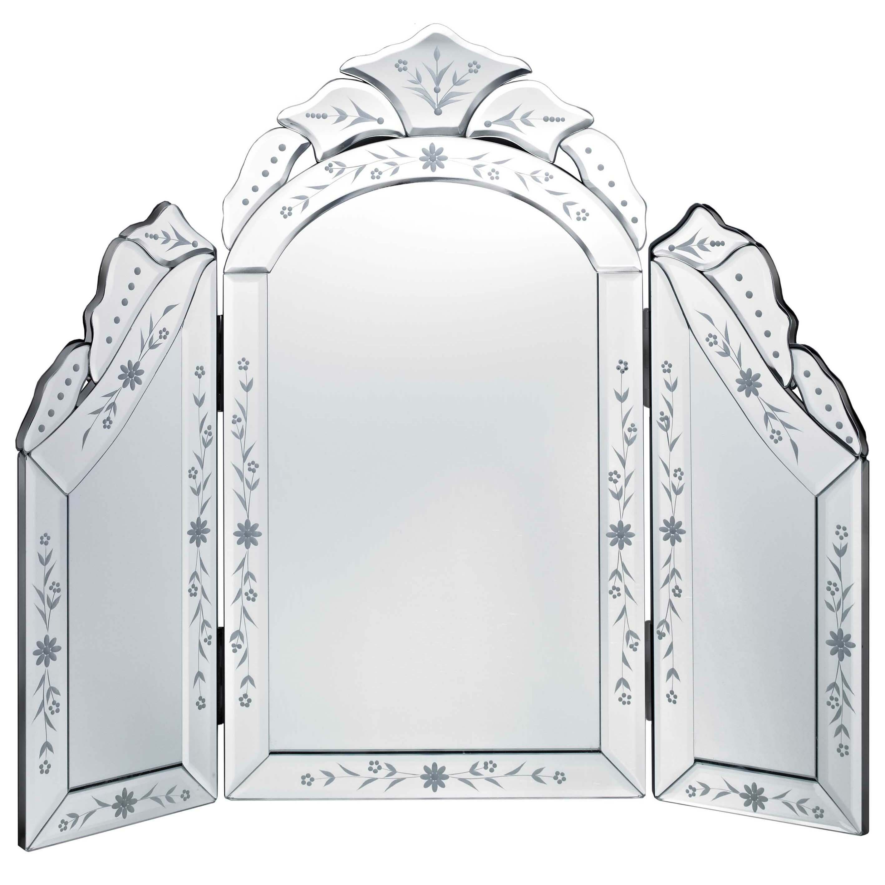 Tri Fold Venetian Mirror