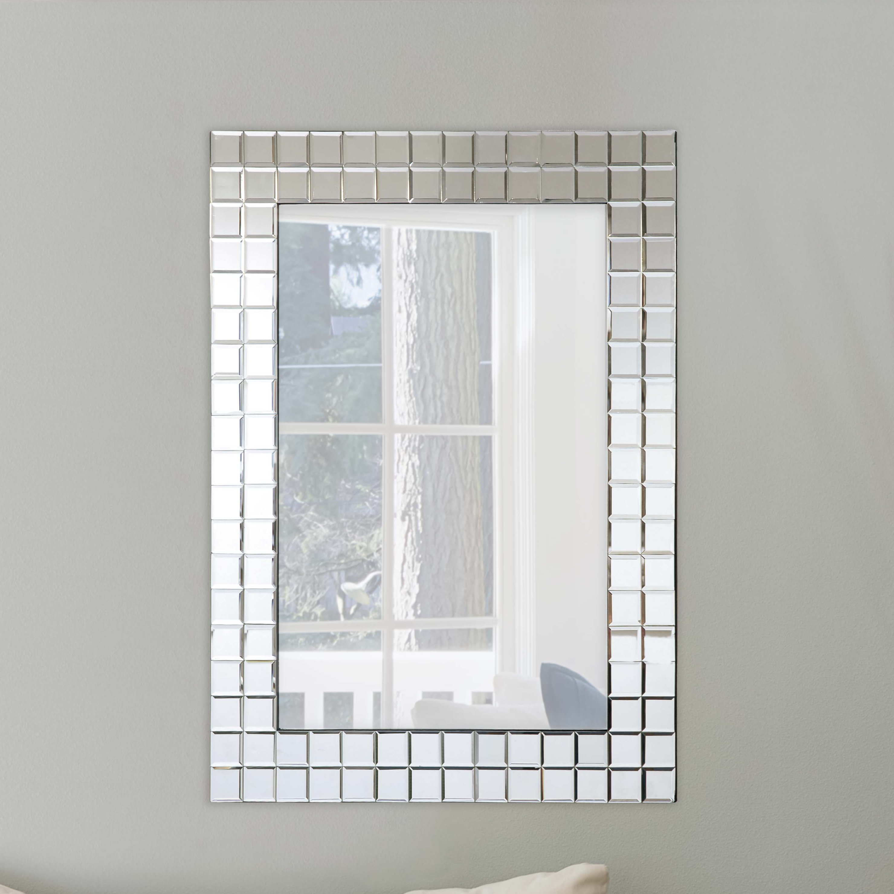 Selections by Chaumont Bevelled Squares Wall Mirror & Reviews Wayfair