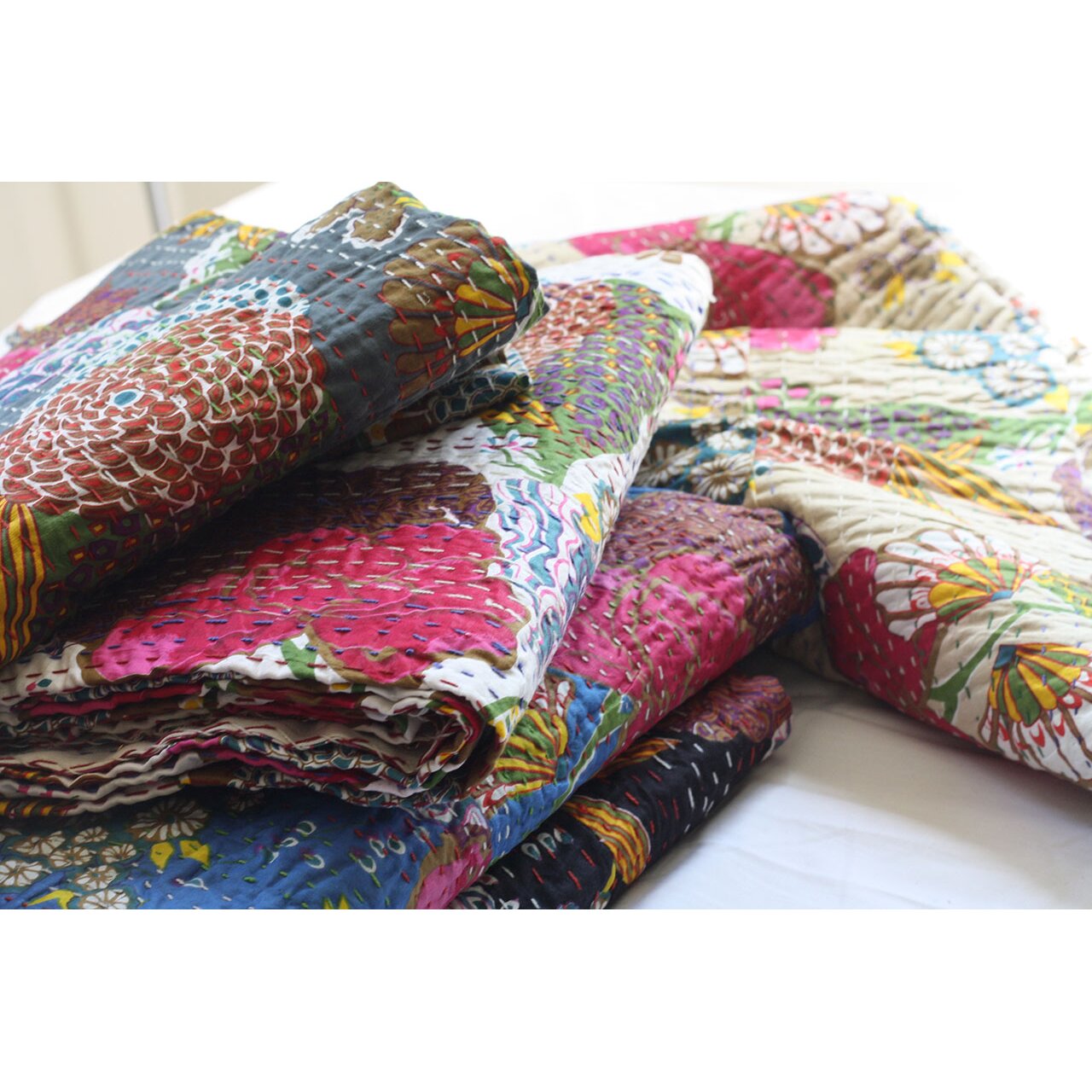 Timbergirl Handmade Kantha Cotton Throw & Reviews | Wayfair