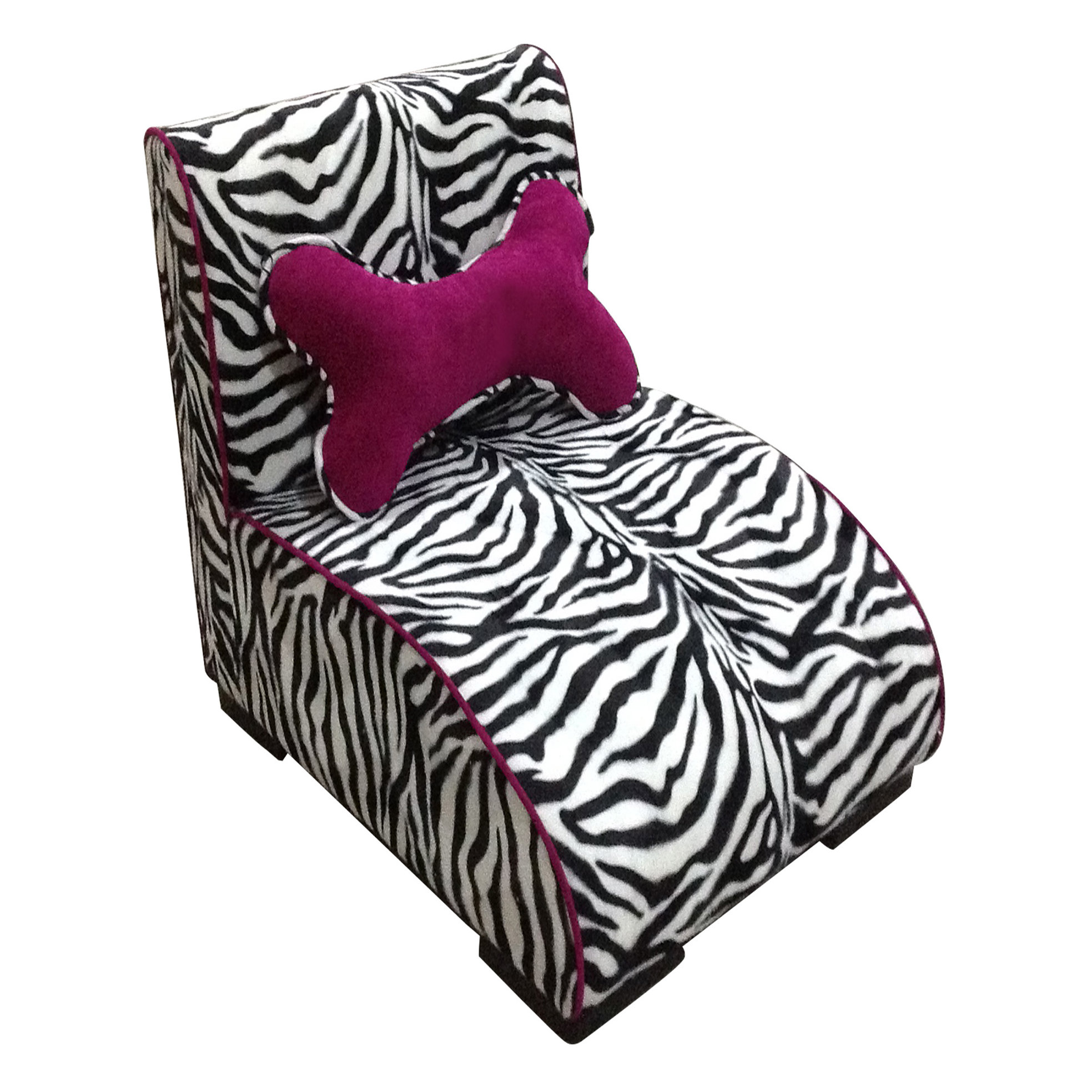 ORE Furniture Upholstered Zebra Dog Lounge Wayfair
