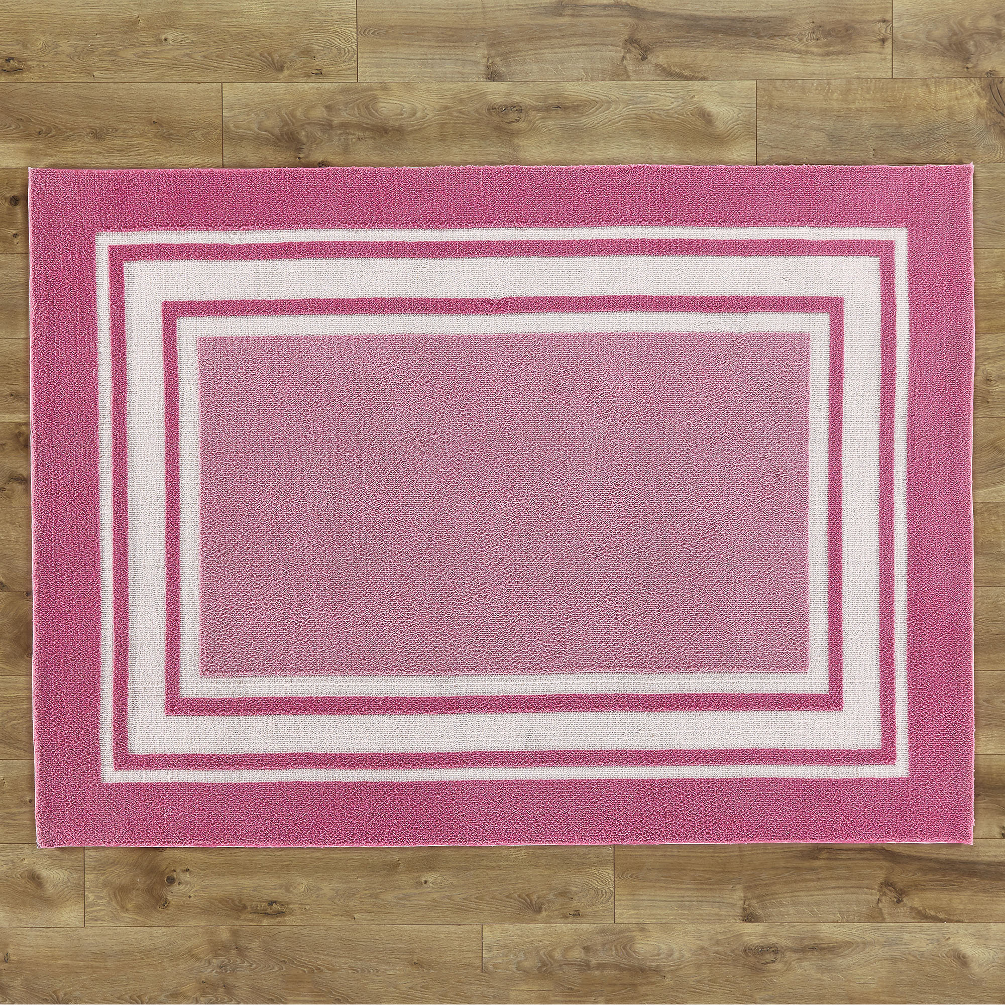 Birch Lane Kids Borderline Pink Rug & Reviews Wayfair