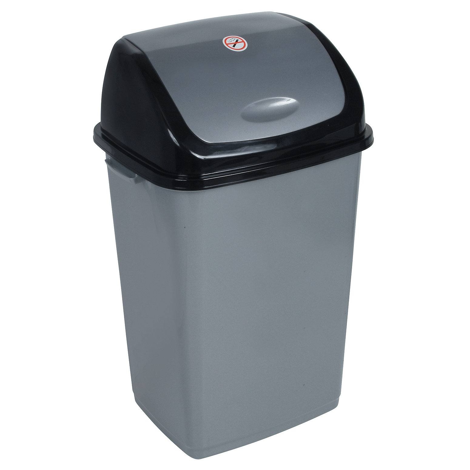 Superior Performance 13 Gallon Swing Top Plastic Trash Can 