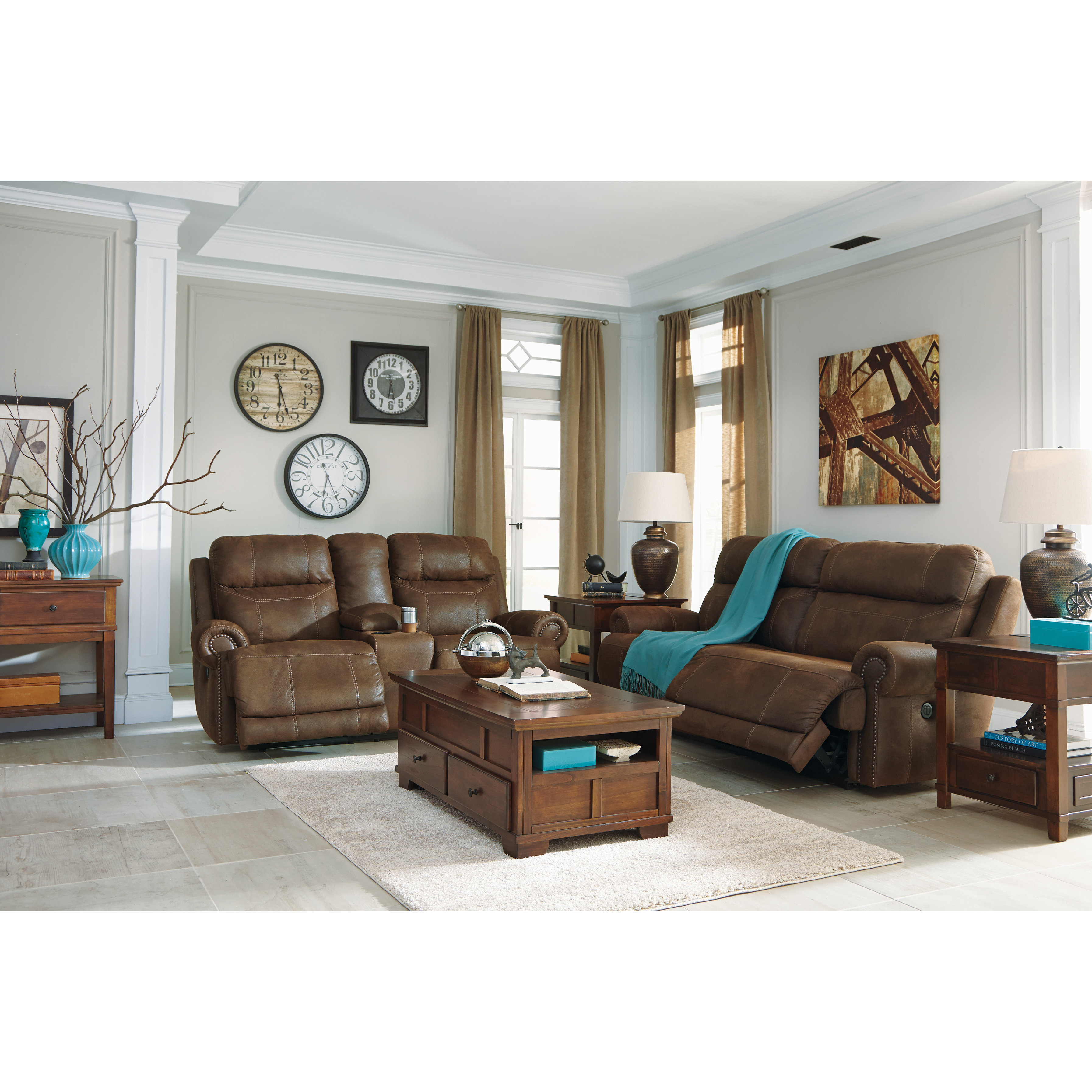 Signature Design by Ashley Austere 2 Seat Reclining Sofa & Reviews