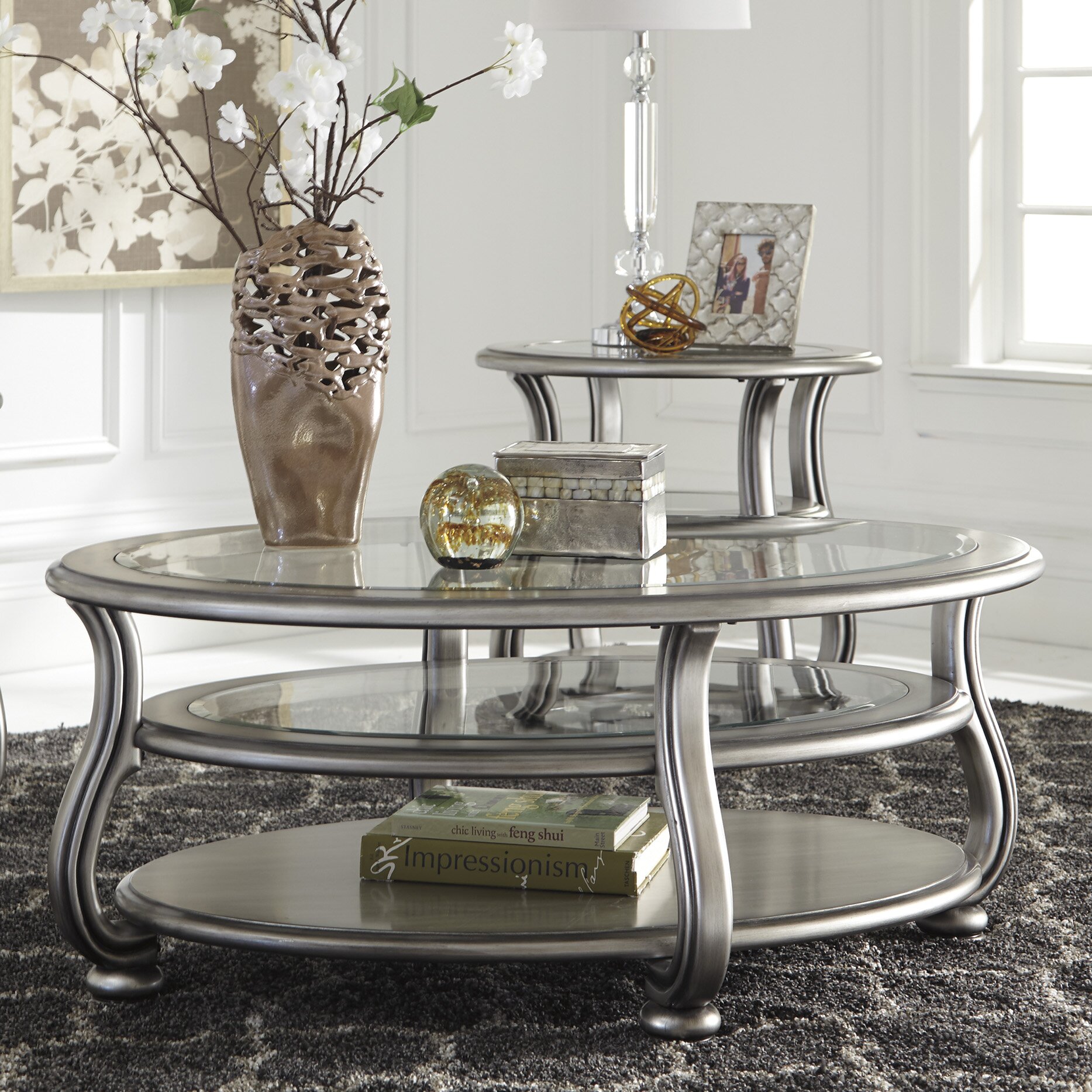 Signature Design by Ashley Coralayne Coffee Table Set & Reviews Wayfair