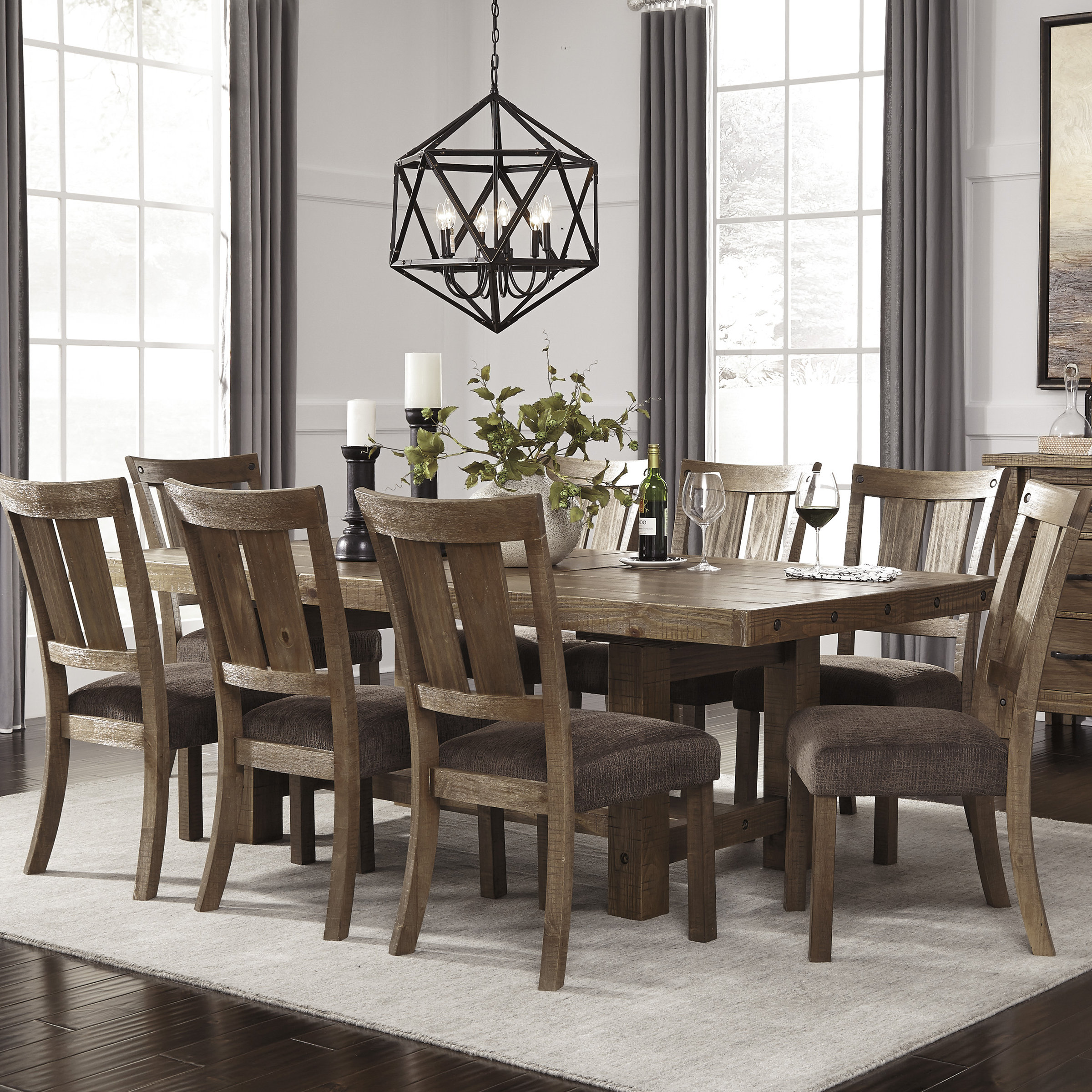 Ashley Dining Room Table Set - Owingsville Rectangular Dining Room Set, D580-25, Ashley ... / Wood dining room table sets are hefty and durable, however, ensure that your tabletop is sealed so moisture and liquid does not damage the precious wood.