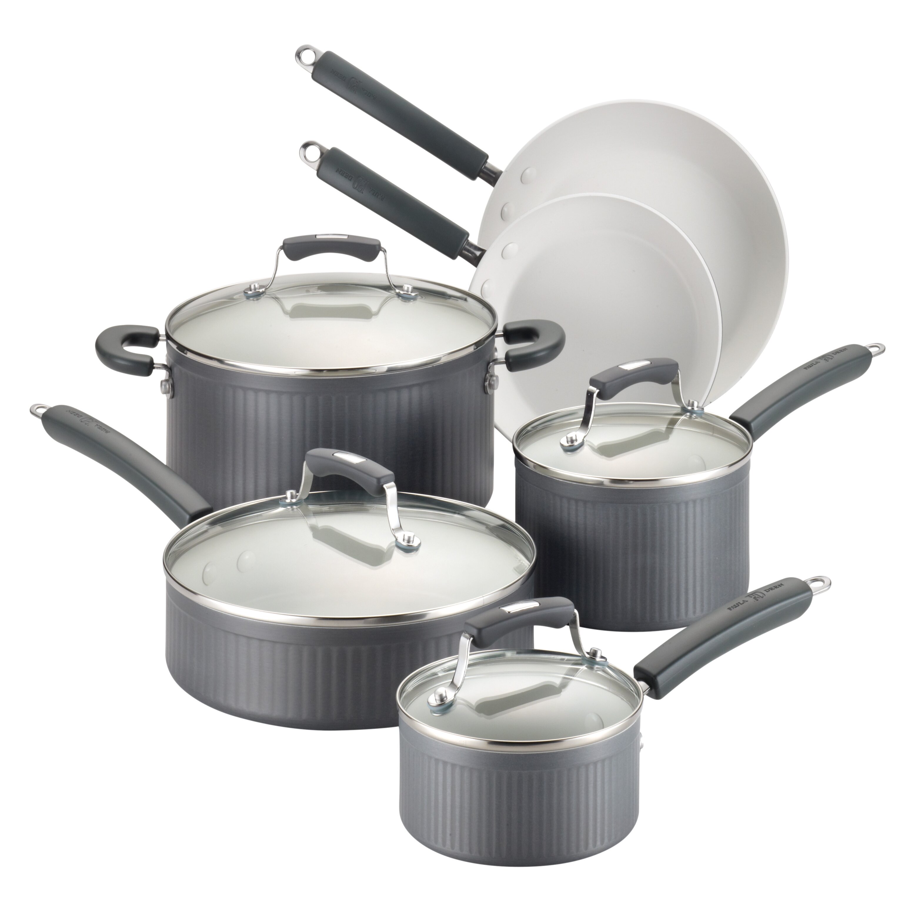 Paula Deen Savannah Hard-Anodized Nonstick 10 Piece Cookware Set  Wayfair