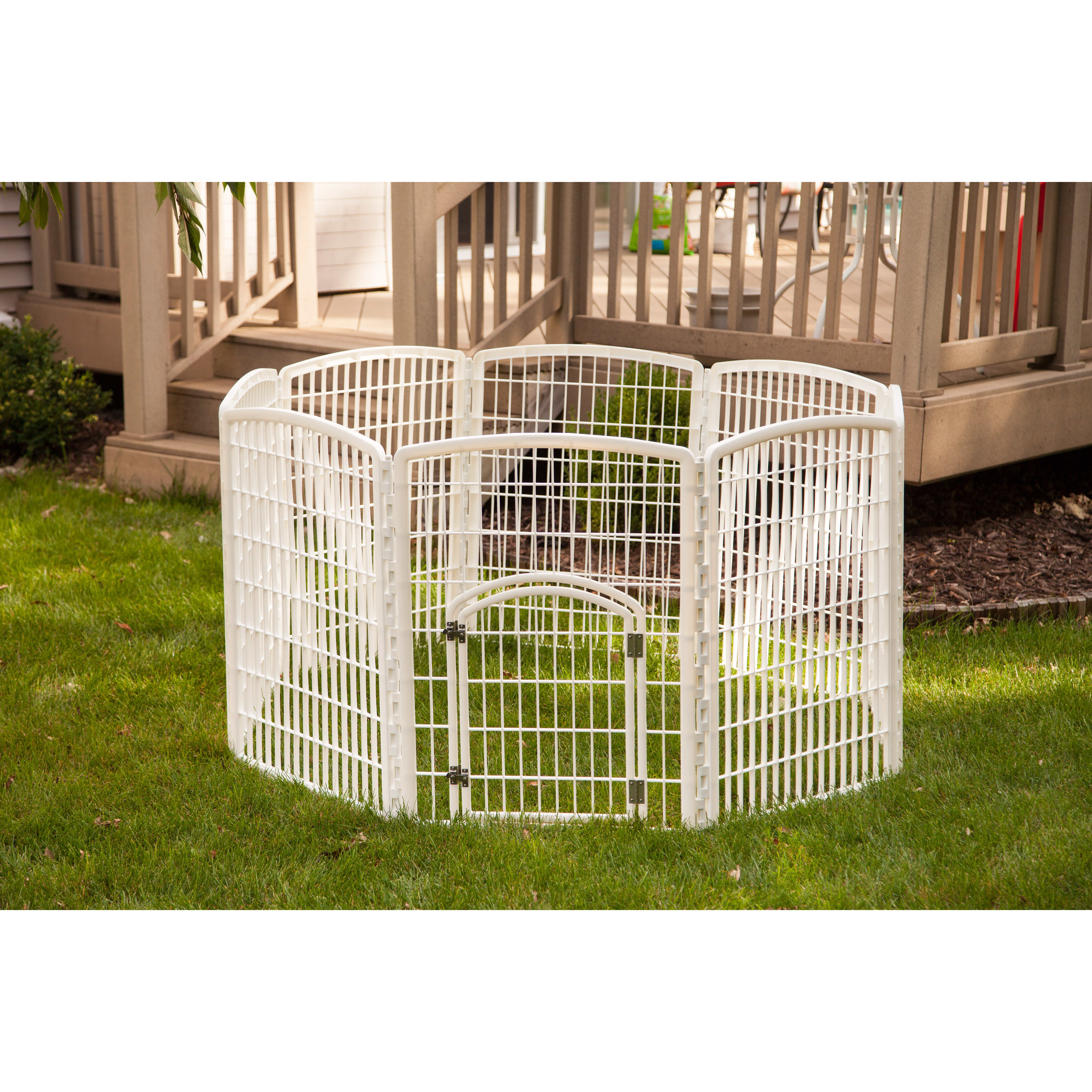 IRIS 34" Indoor/Outdoor Plastic Pet Pen & Reviews Wayfair