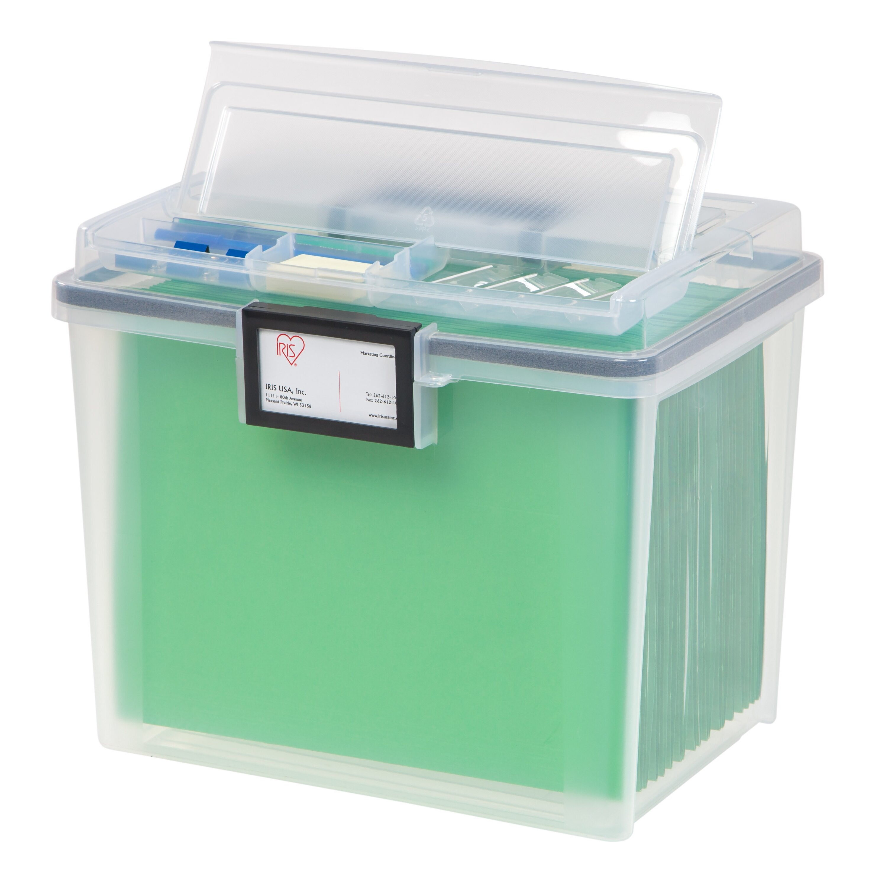 IRIS Letter Size Portable Weathertight File Box & Reviews | Wayfair