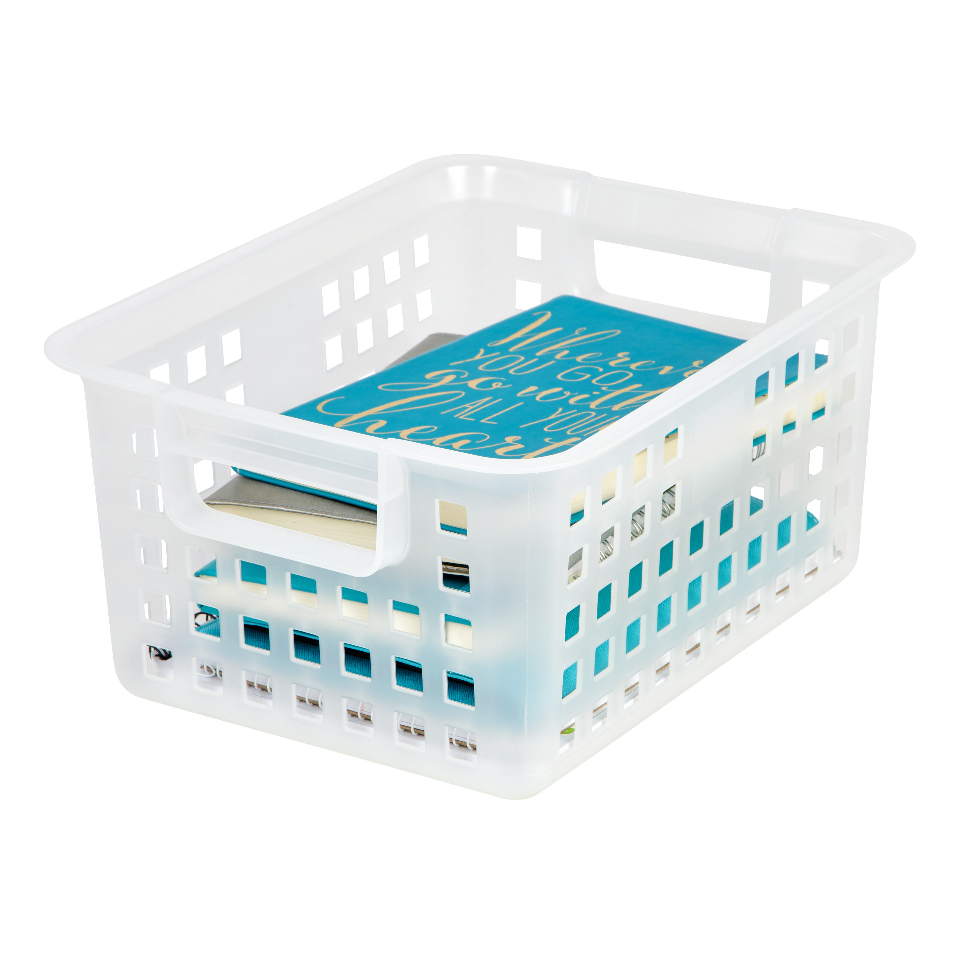 IRIS Medium Plastic Storage Basket & Reviews Wayfair