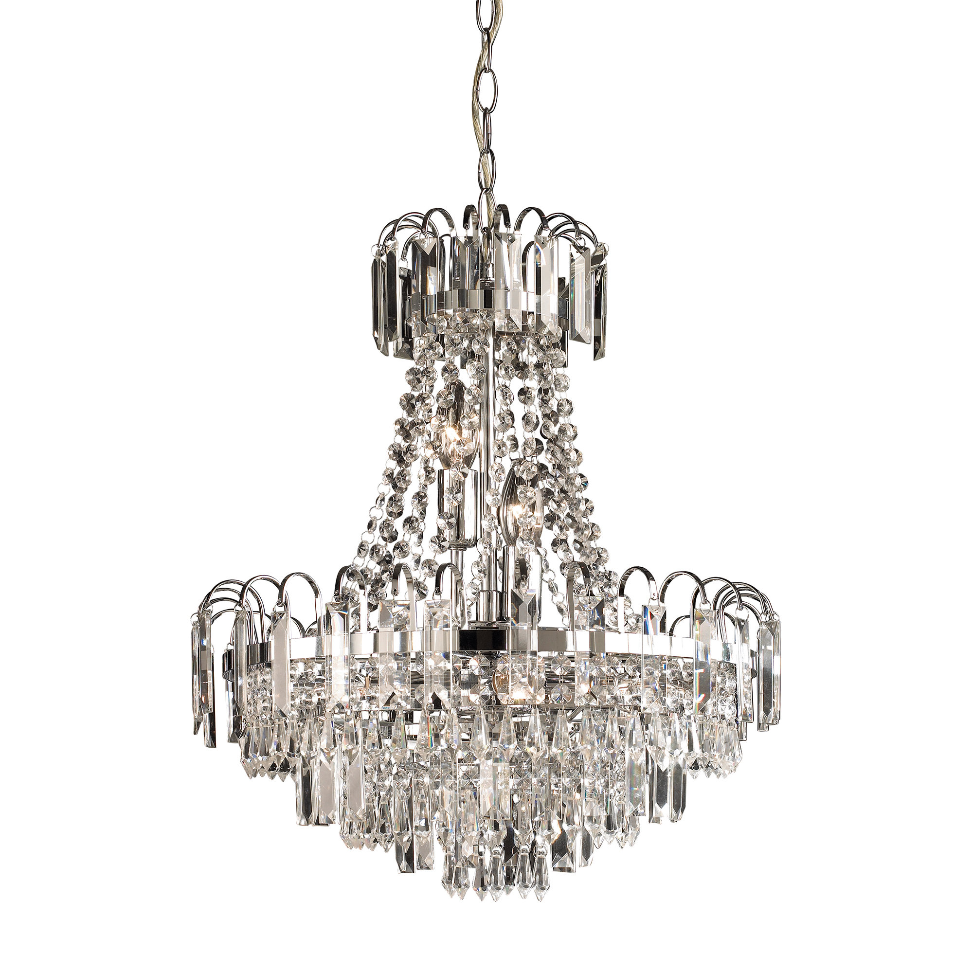 Amadis 6 light crystal chandelier