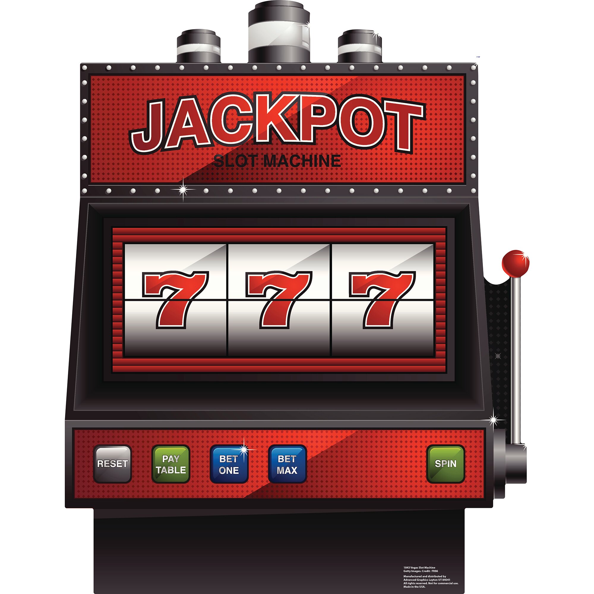 Advanced Graphics Vegas Slot Machine Cardboard Standup | Wayfair
