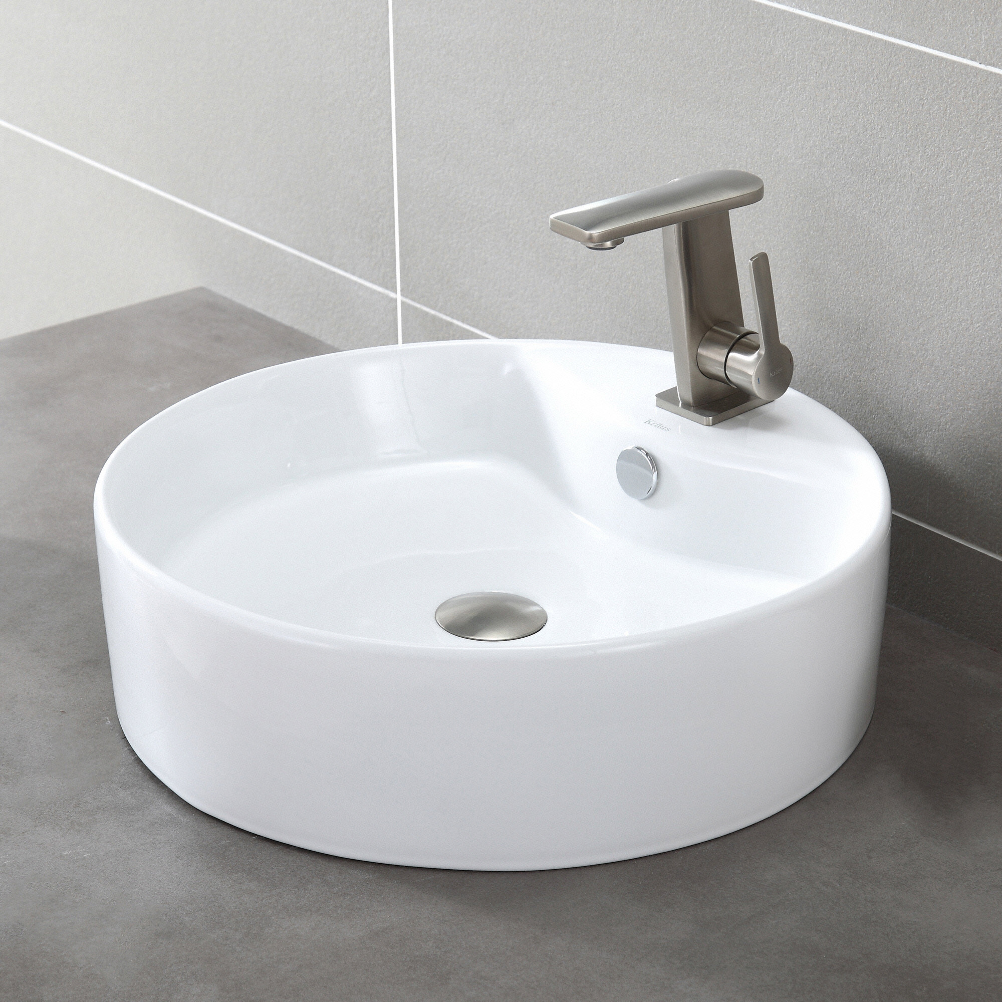 Kraus Ceramic Round Sink & Reviews Wayfair