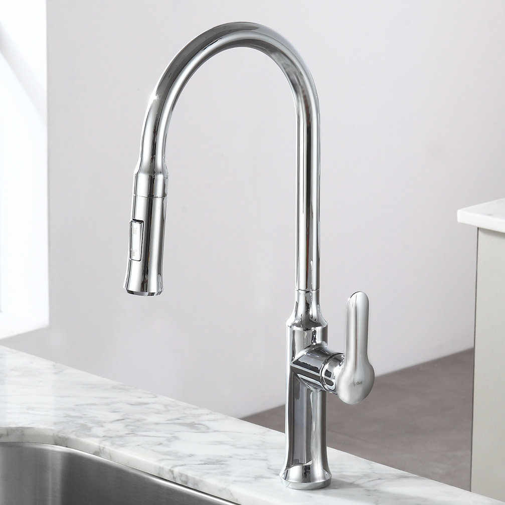 Kraus Nola™ Single Lever Pull Down Kitchen Faucet ...