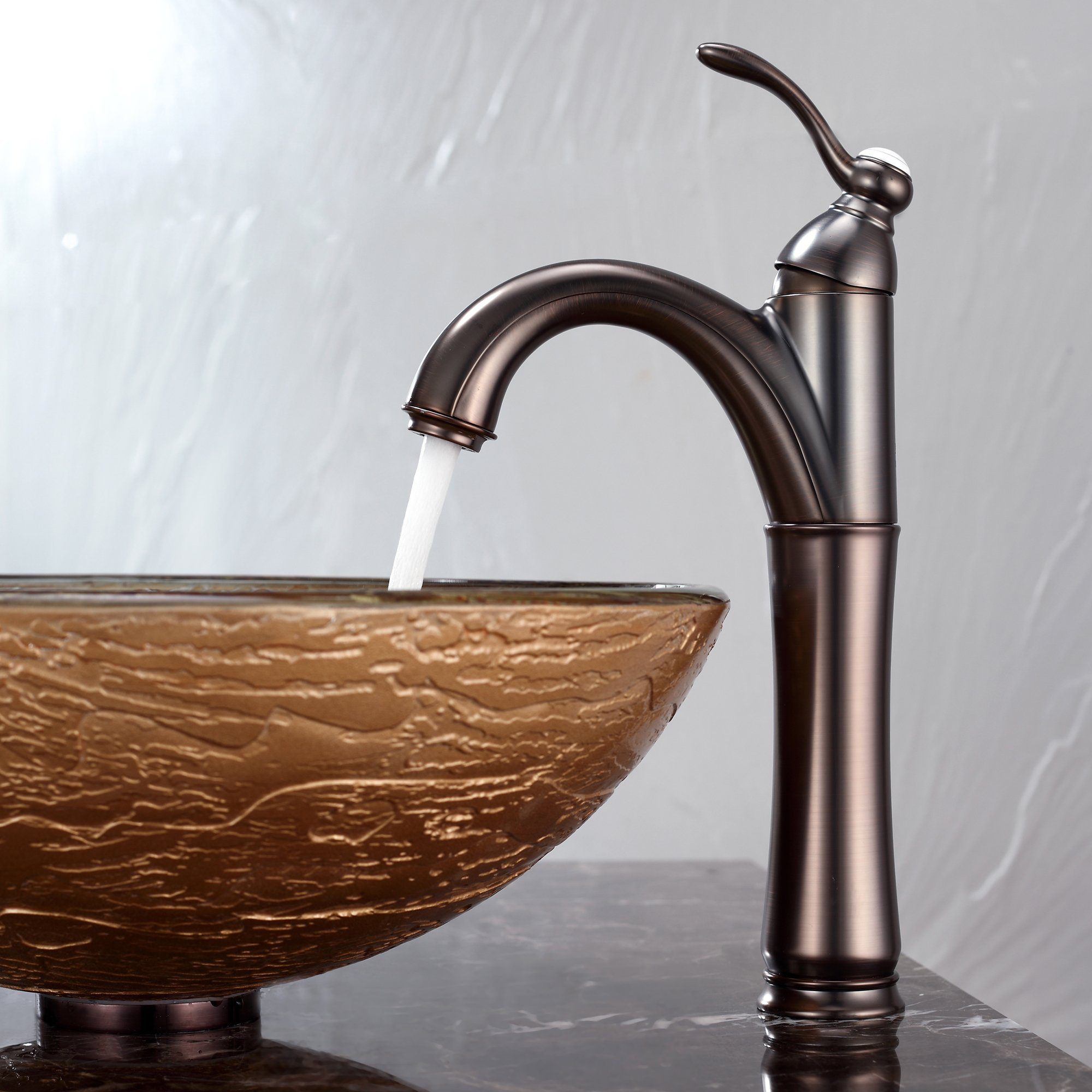Kraus Ares Glass Vessel Sink and Riviera Faucet & Reviews Wayfair