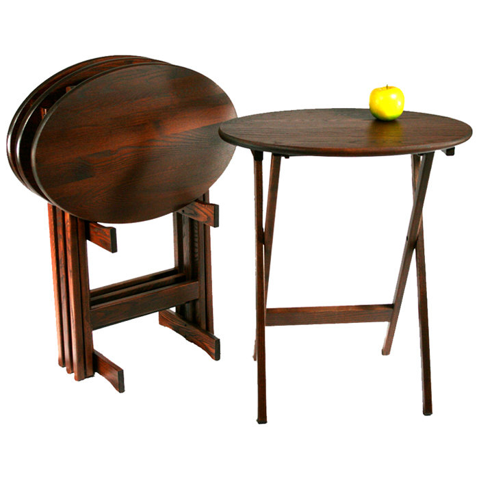 Manchester Wood Oval Tray Table & Reviews Wayfair