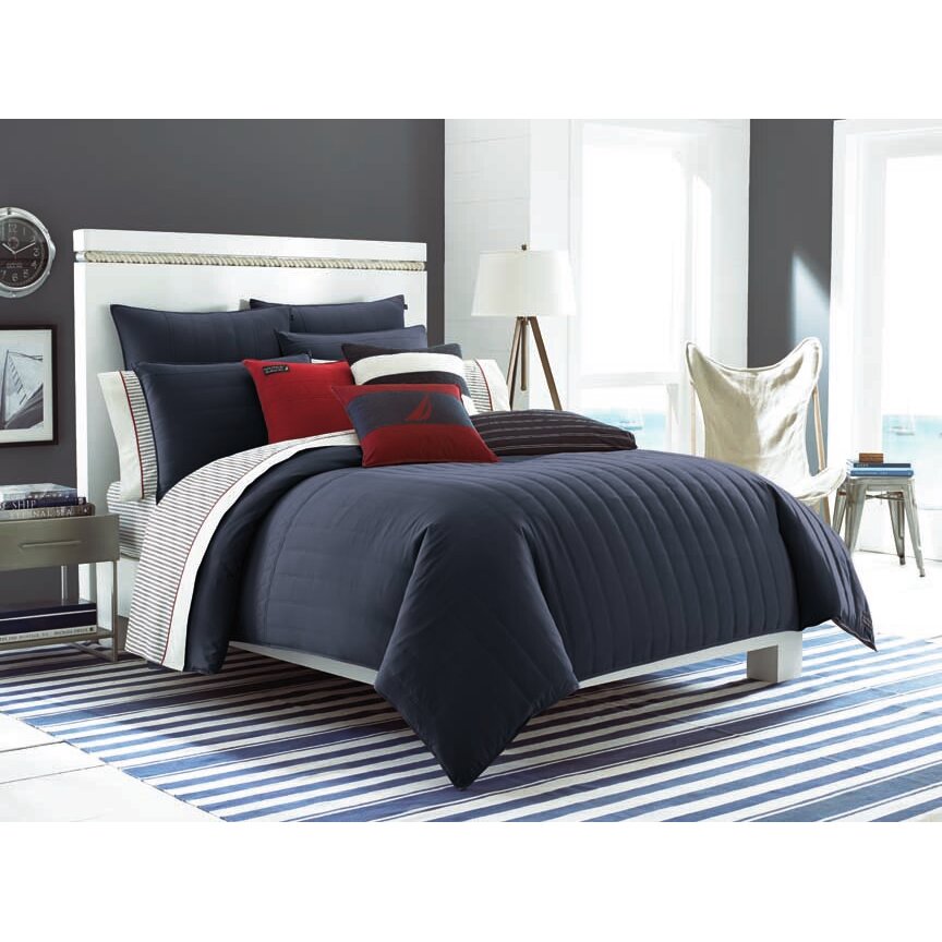 Nautica Nautica Mainsail Quilted Reversible Comforter Set & Reviews ...