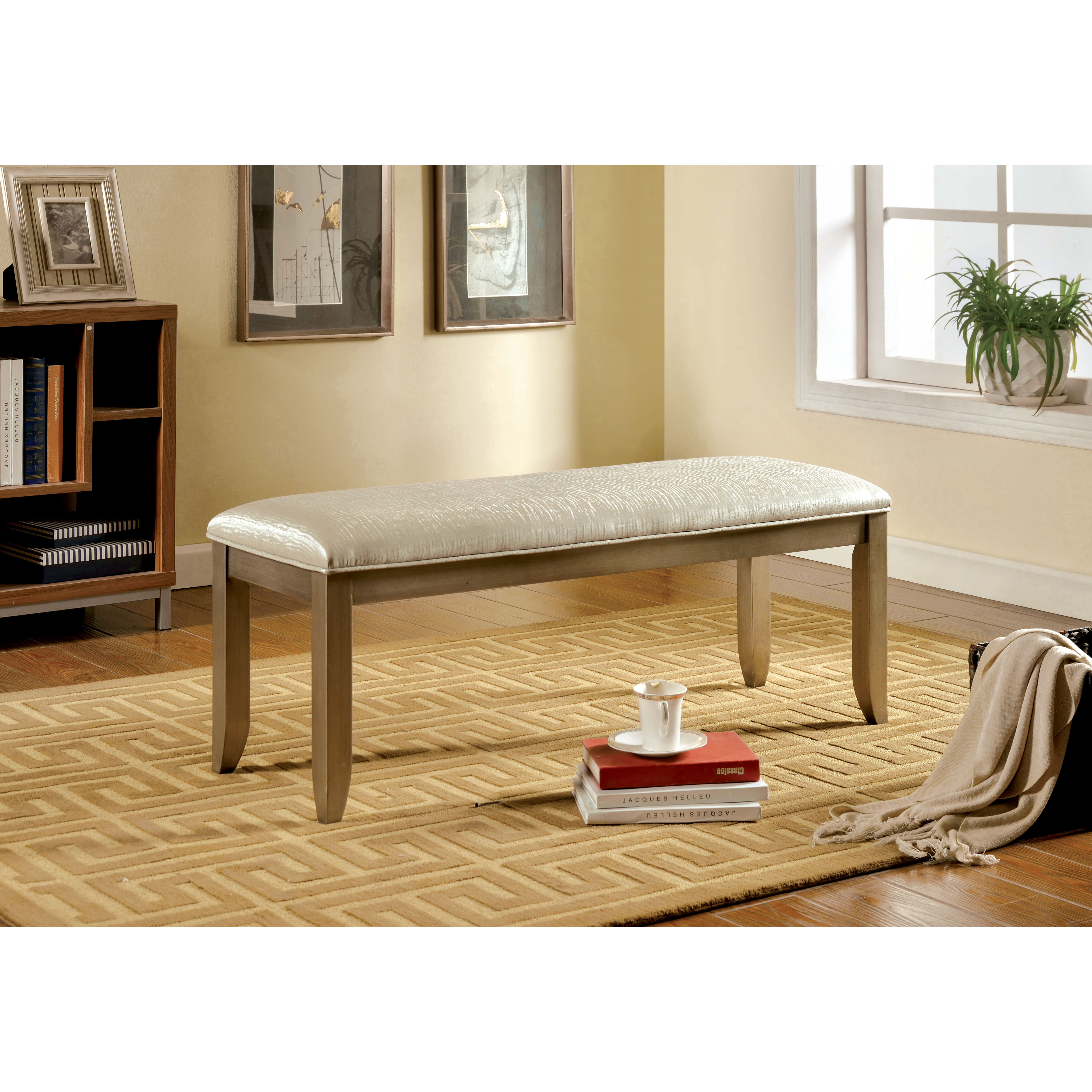 Hokku Designs Jemmy Upholstered Entryway Bench Wayfair