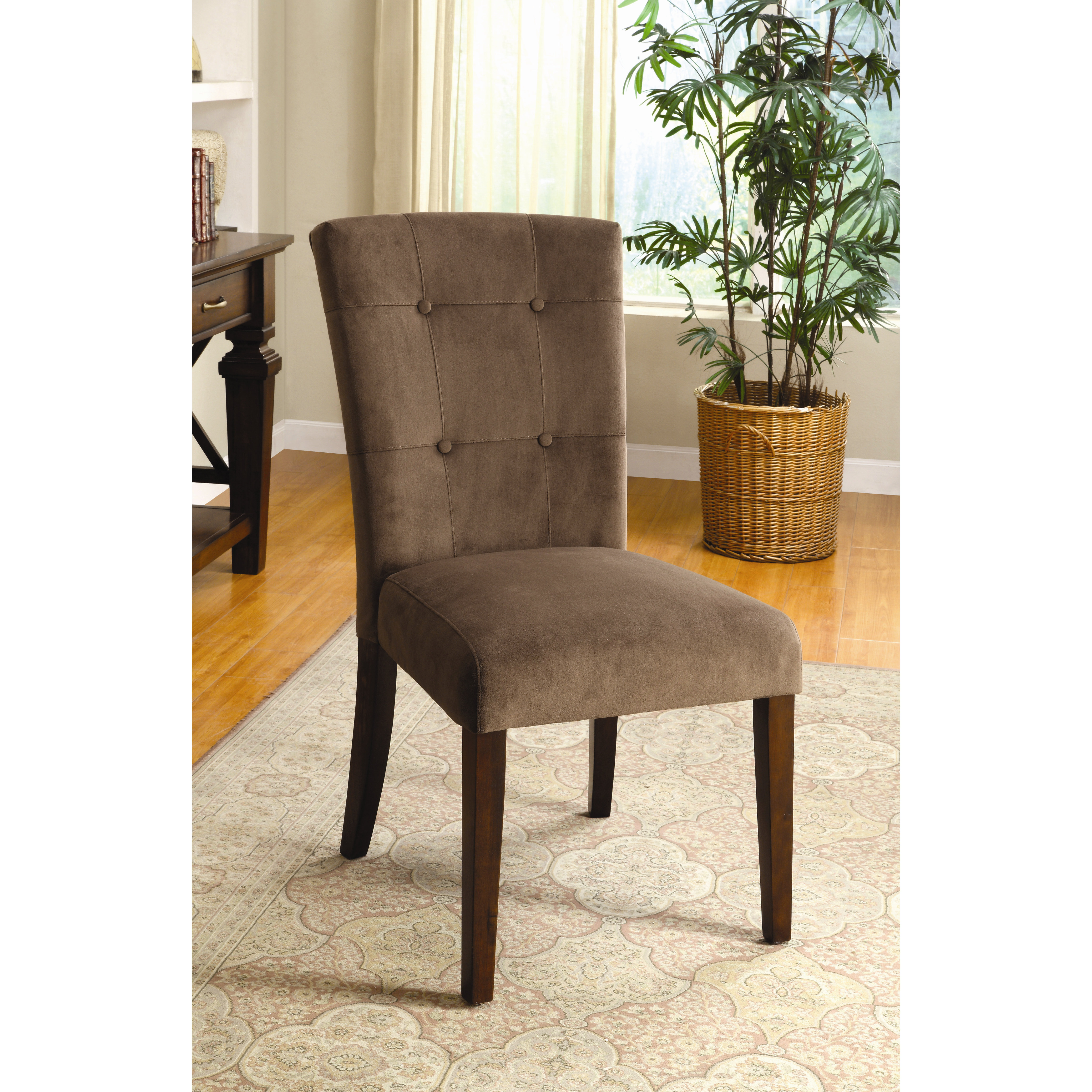 Hokku Designs Zoie Velvet Parsons Chair & Reviews Wayfair