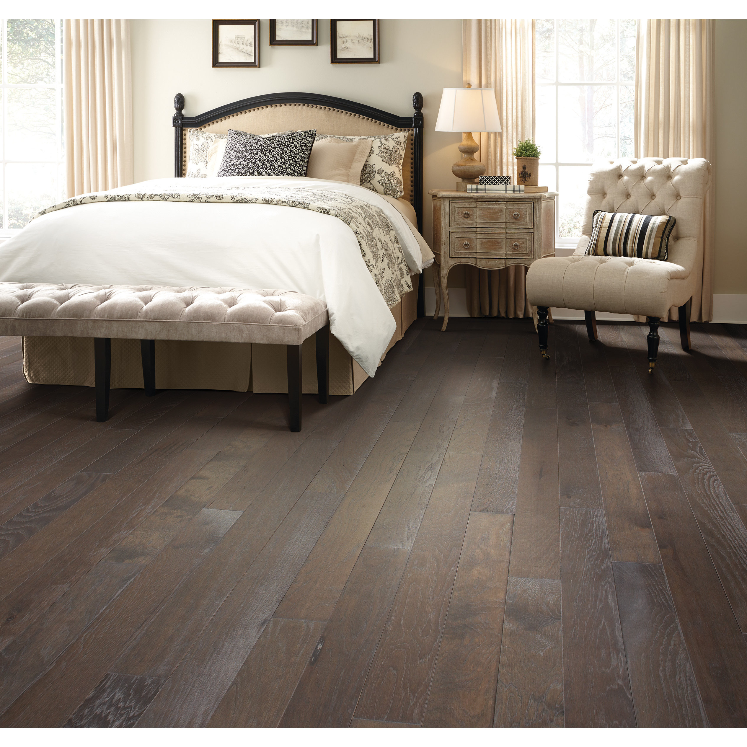 Shaw Floors Noble Hickory 4.8" Engineered Hardwood Flooring in Elite