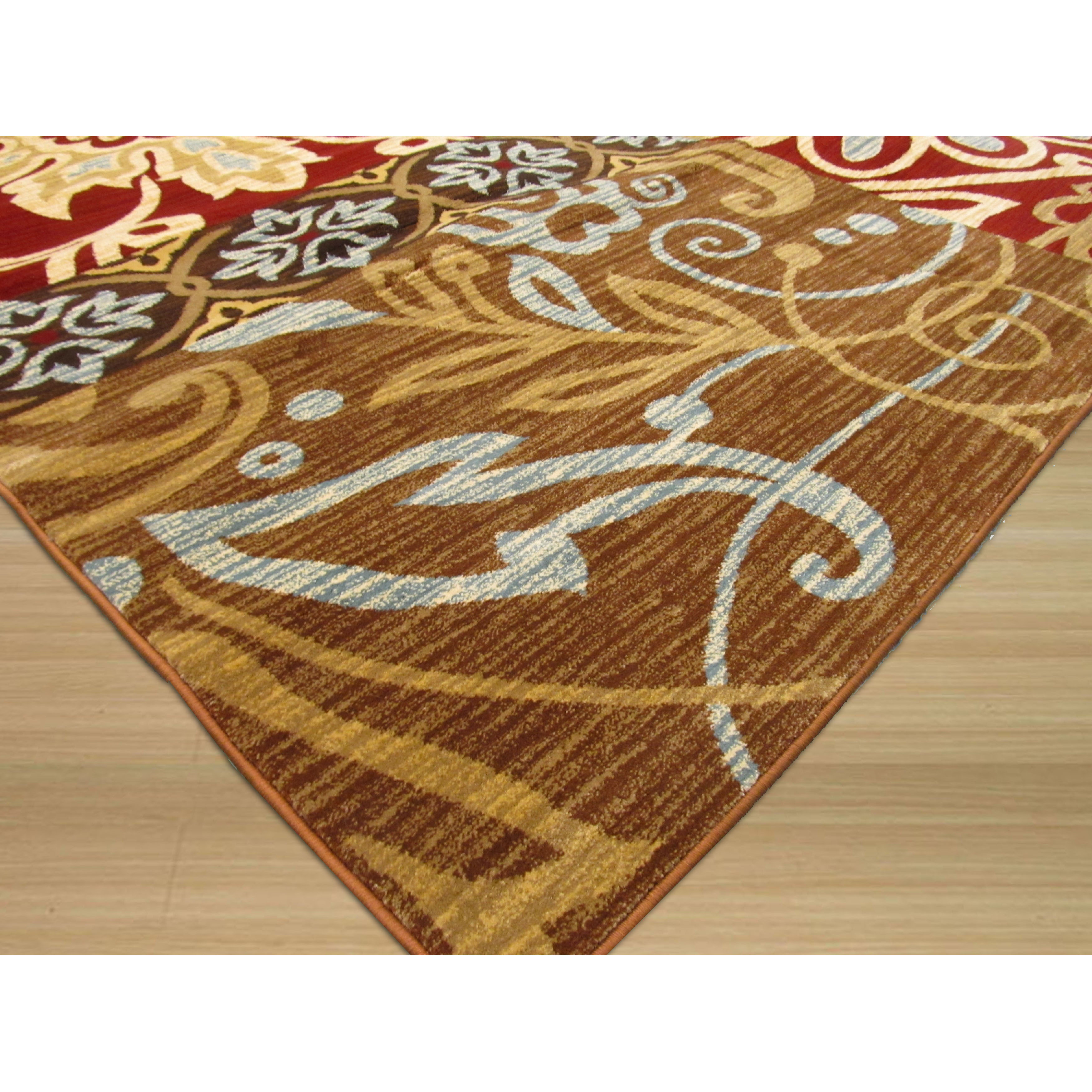 Eastern Rugs Delora Brown/Red Area Rug Wayfair