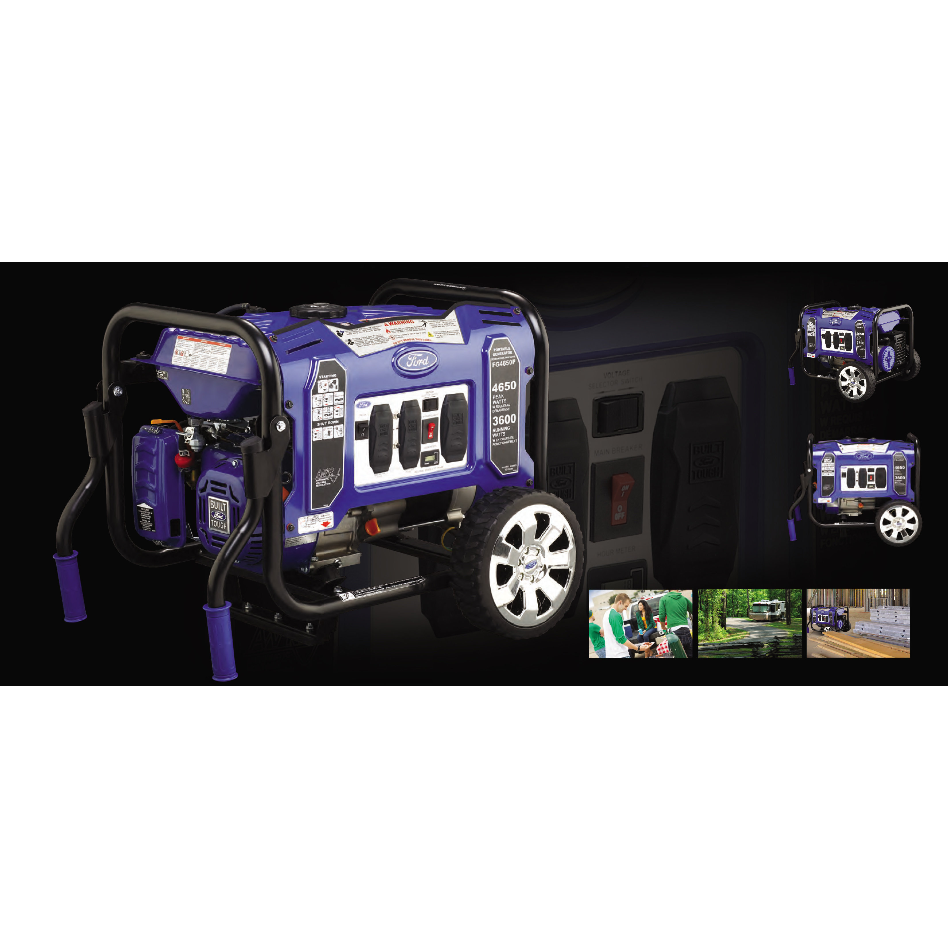 Ford Power Equipment 4650 Watt Portable Gasoline Generator & Reviews