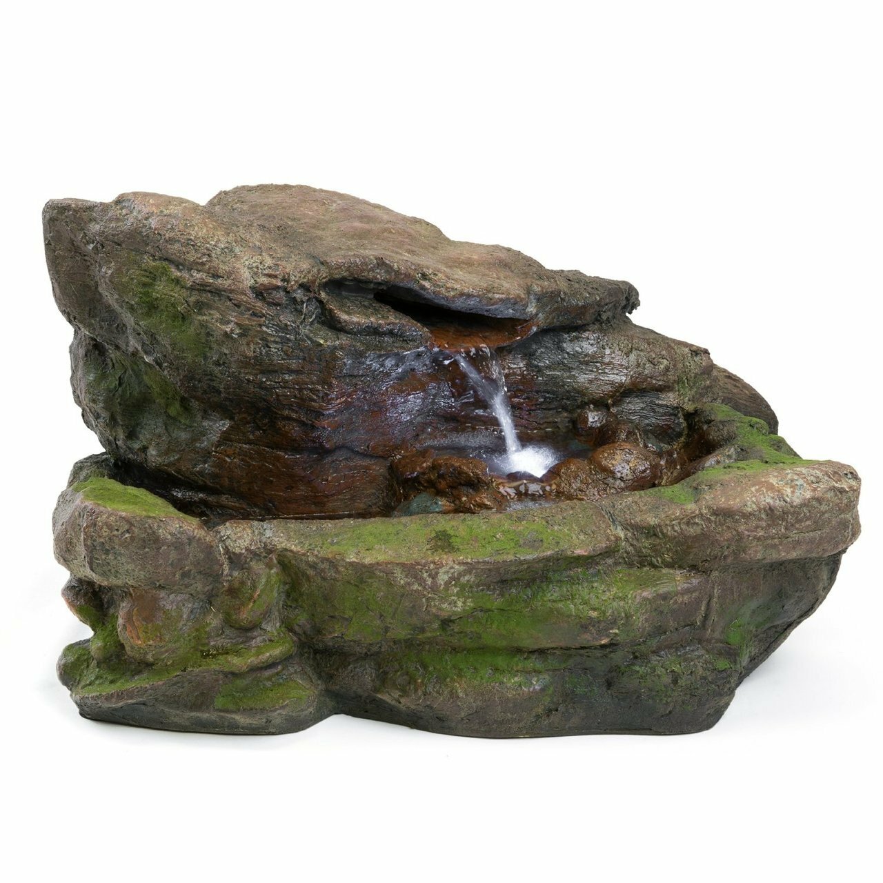 Harmony Fountains Rock Resin and Fibreglass Kimball Fountain with LED