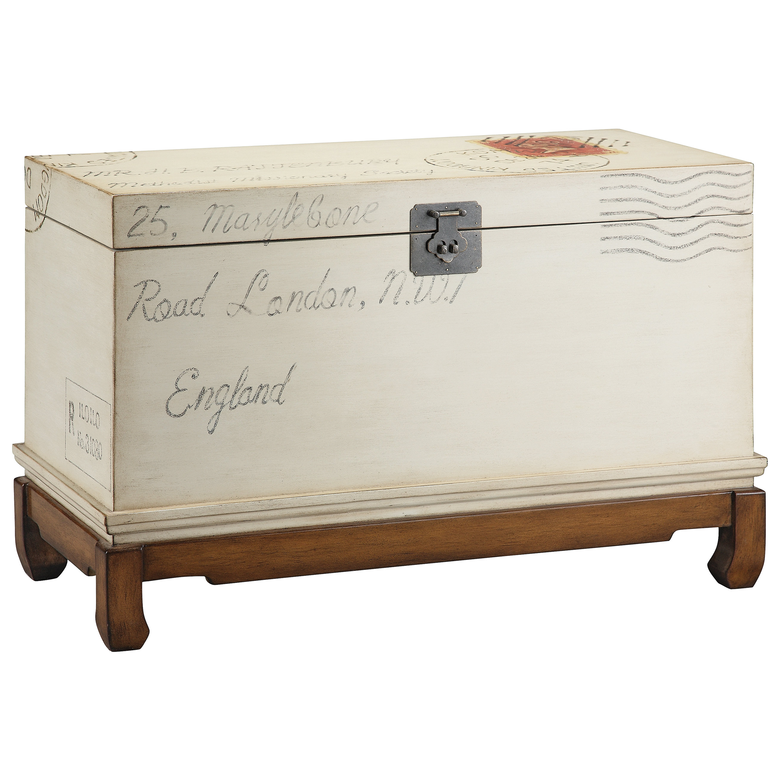 Stein World Market Village Postage Stamp Storage Trunk & Reviews Wayfair