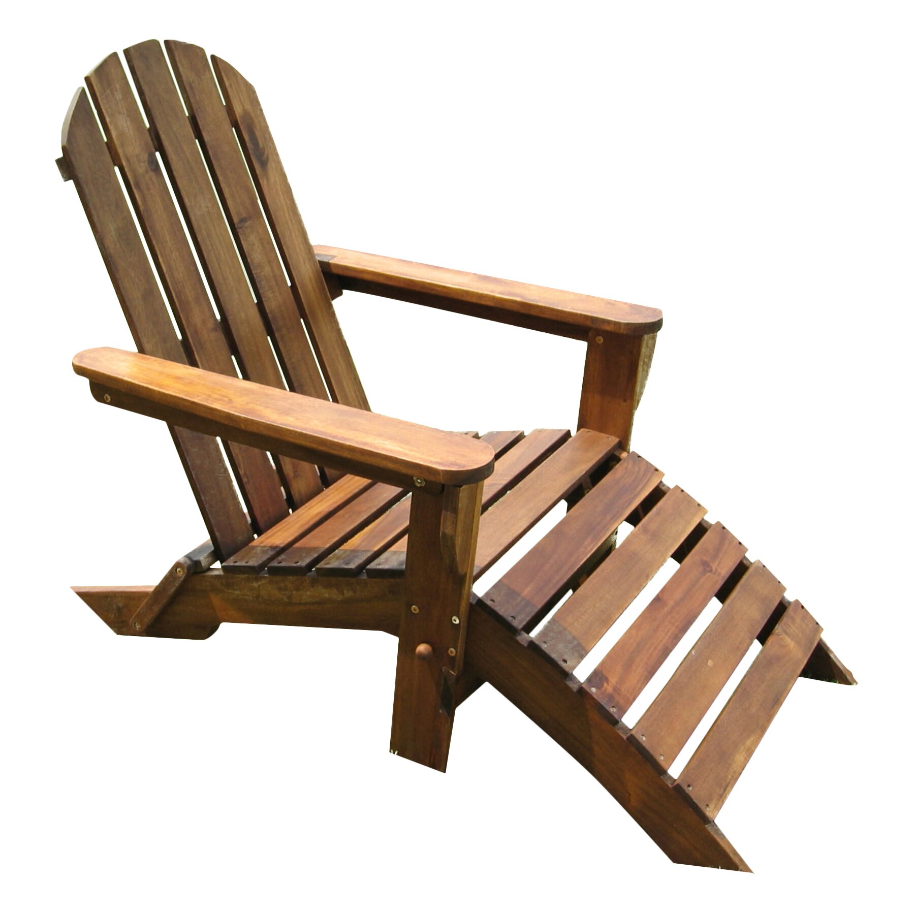 International Caravan Adirondack Chair with Footrest 