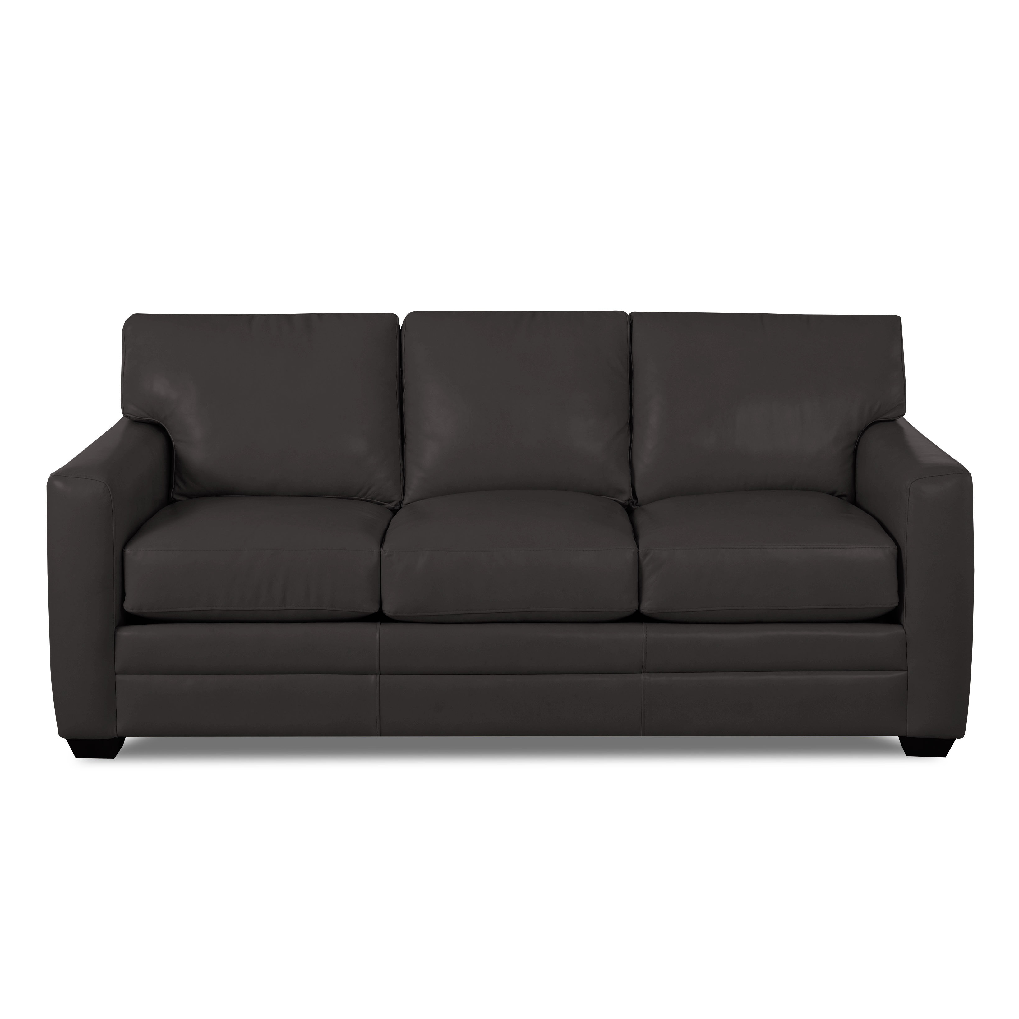 Wayfair Custom Upholstery Jennifer Leather Loveseat & Reviews Wayfair