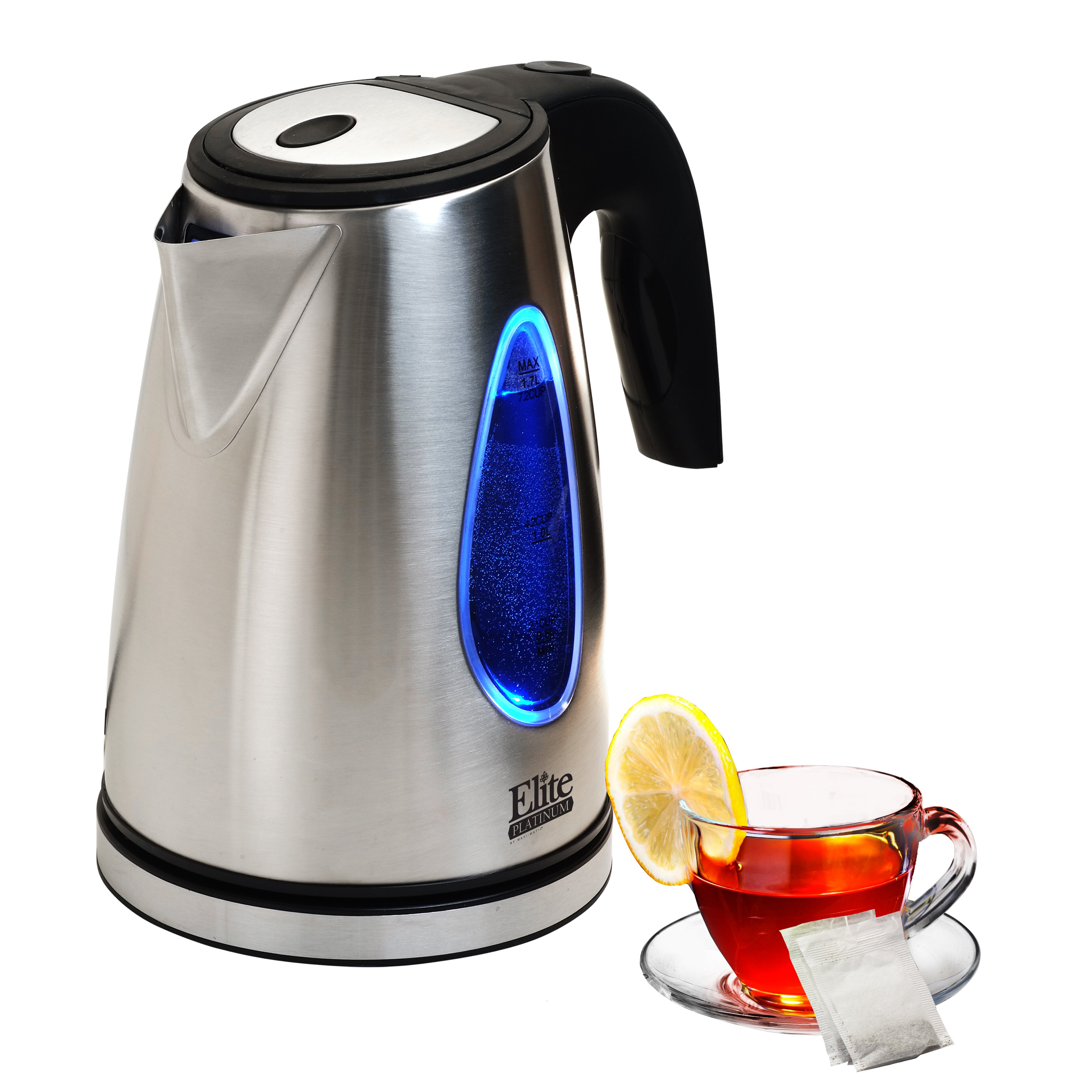 elite glass cordless electric kettl