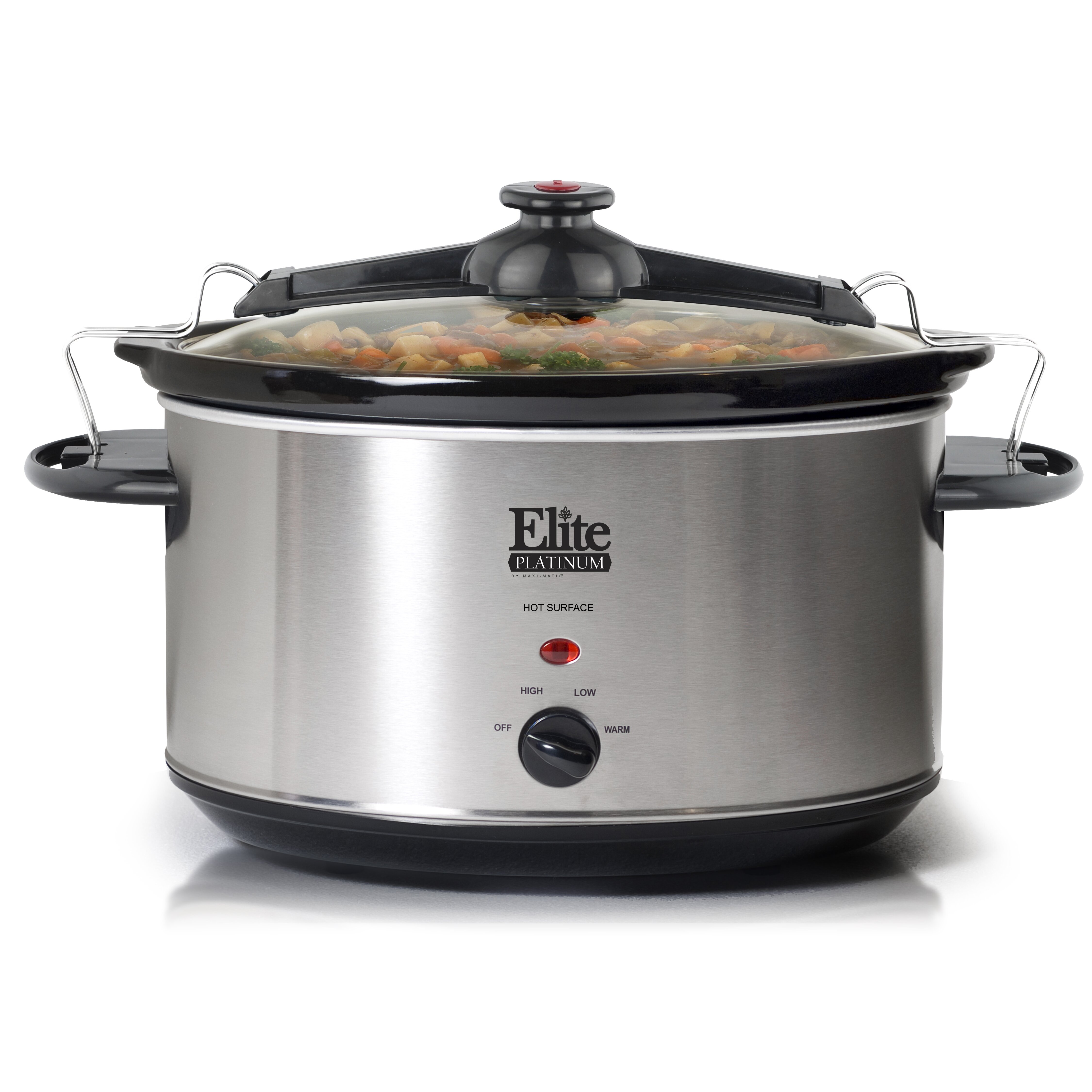 Elite by Maxi-Matic Platinum 8.5-Quart Stainless Steel Slow Cooker ...